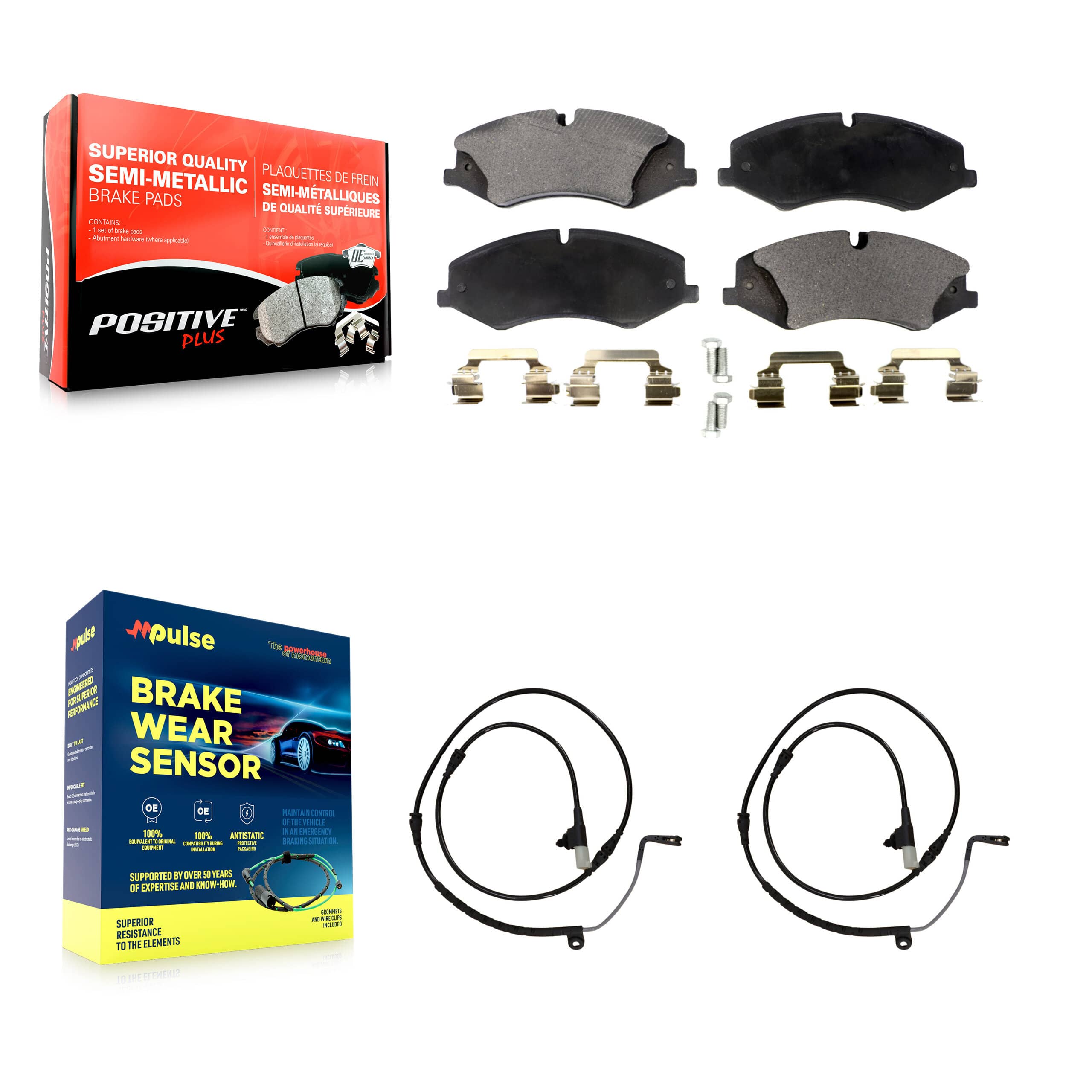 Positive Plus - KPW-100824 - Front Disc Brake Pad Kits