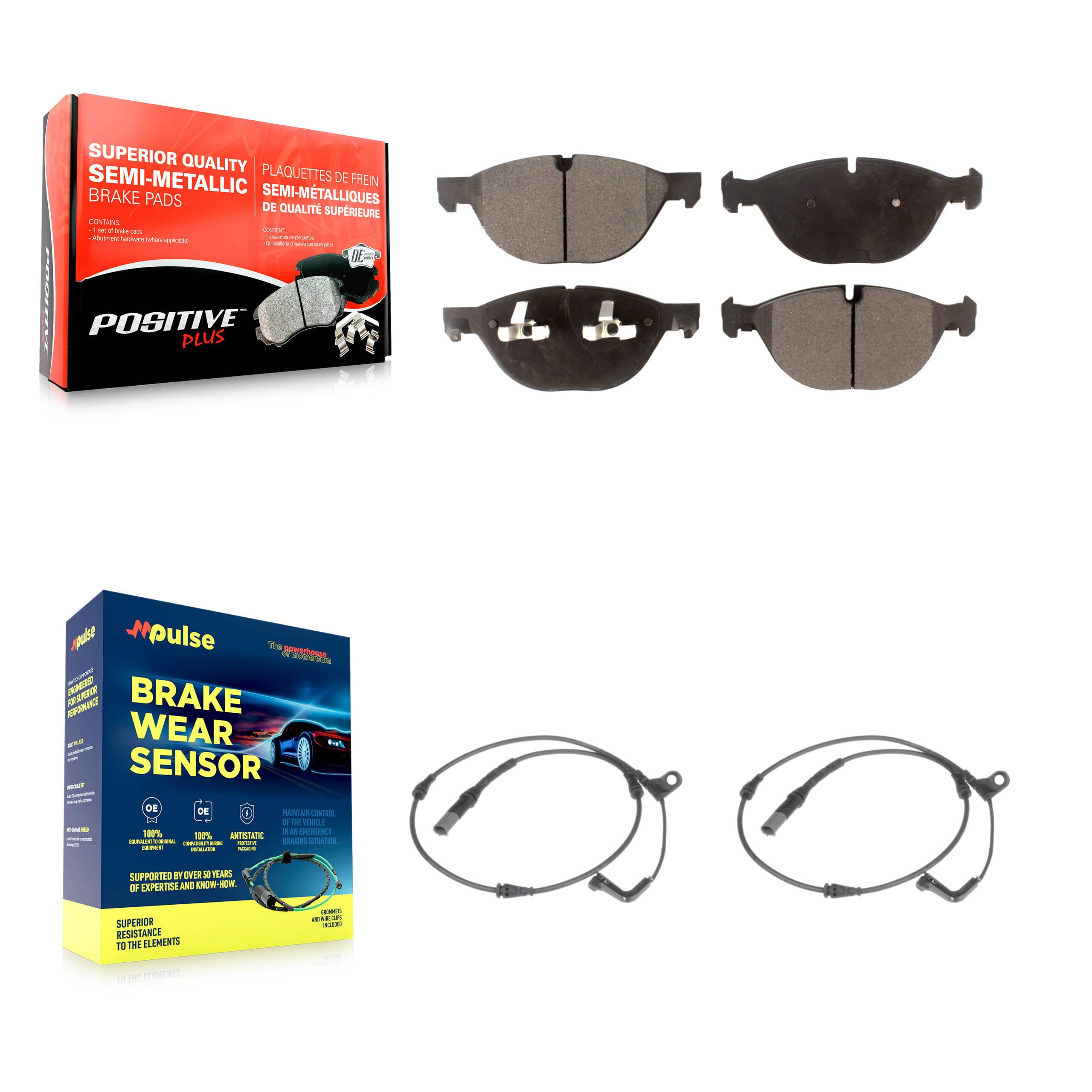 Positive Plus - KPW-100826 - Front Disc Brake Pad Kits