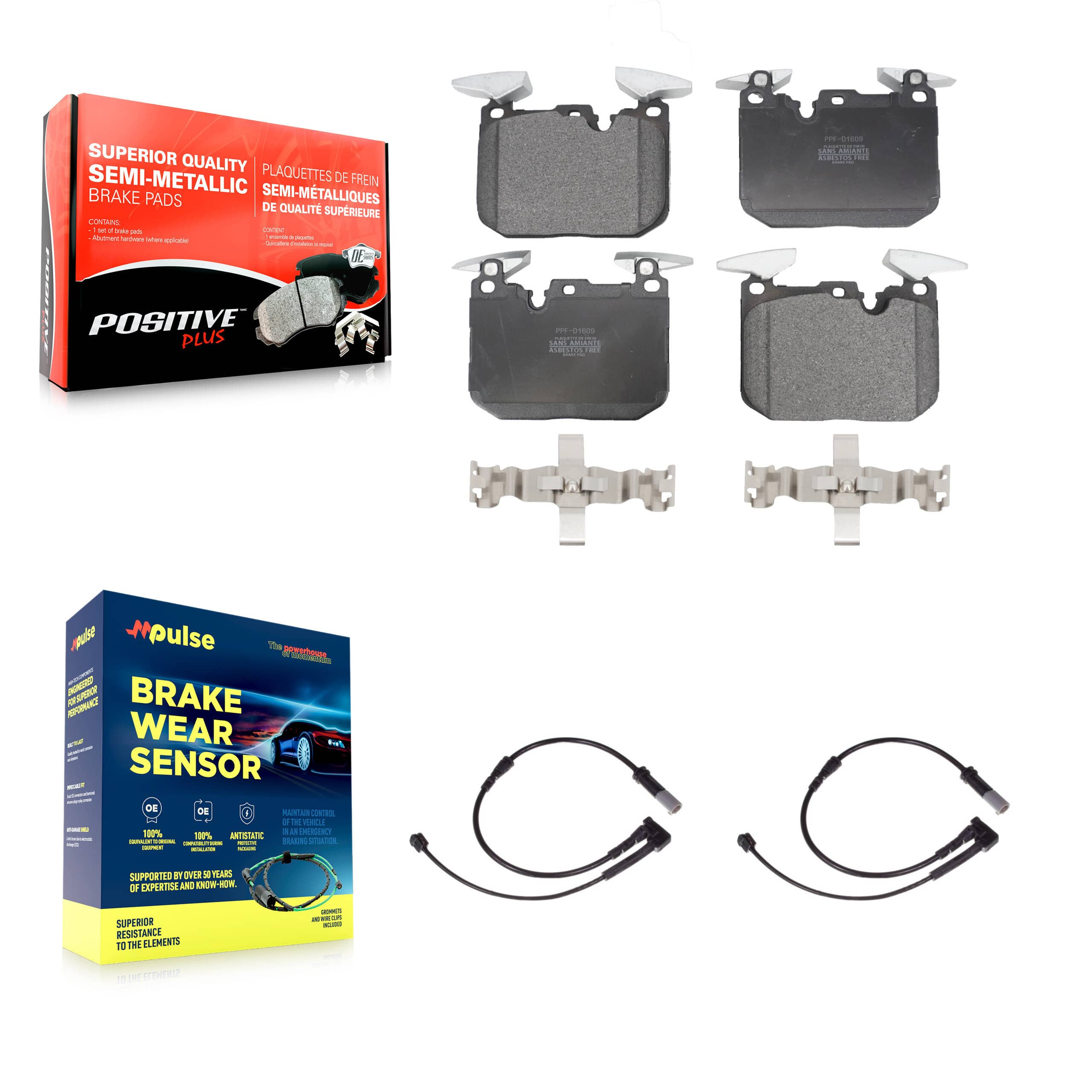 Positive Plus - KPW-100831 - Front Disc Brake Pad Kits