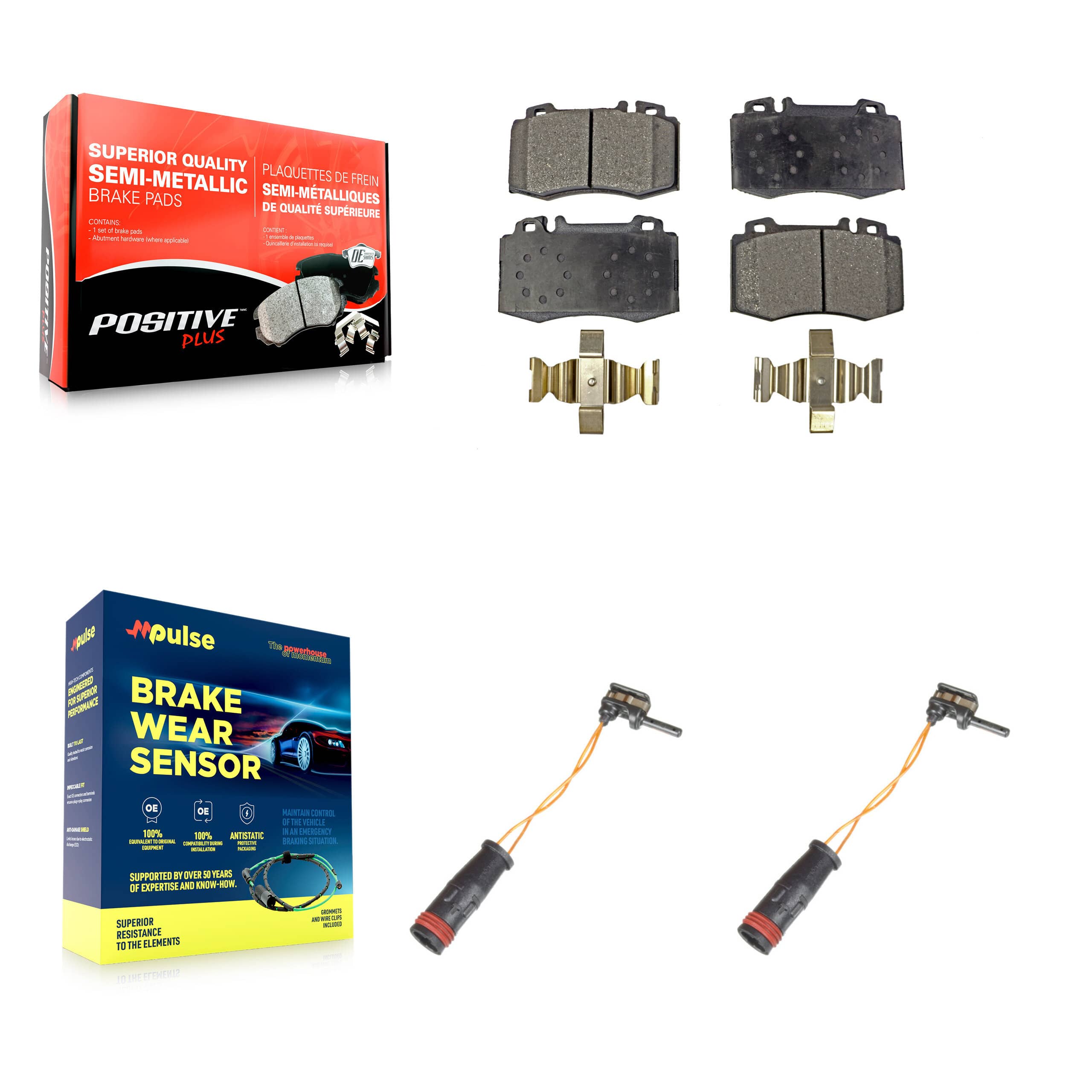 Positive Plus - KPW-100840 - Front Disc Brake Pad Kits