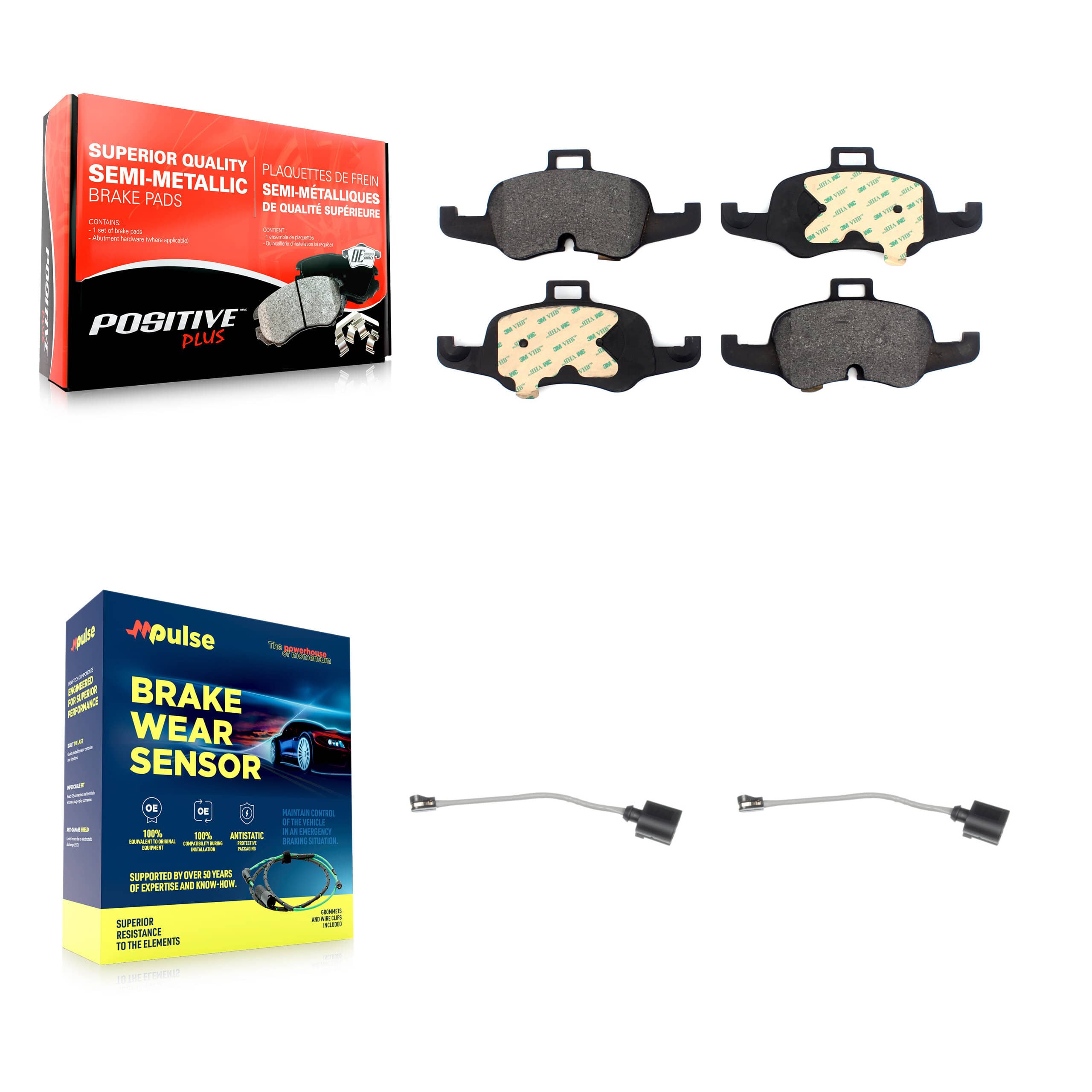 Positive Plus - KPW-100857 - Front Disc Brake Pad Kits