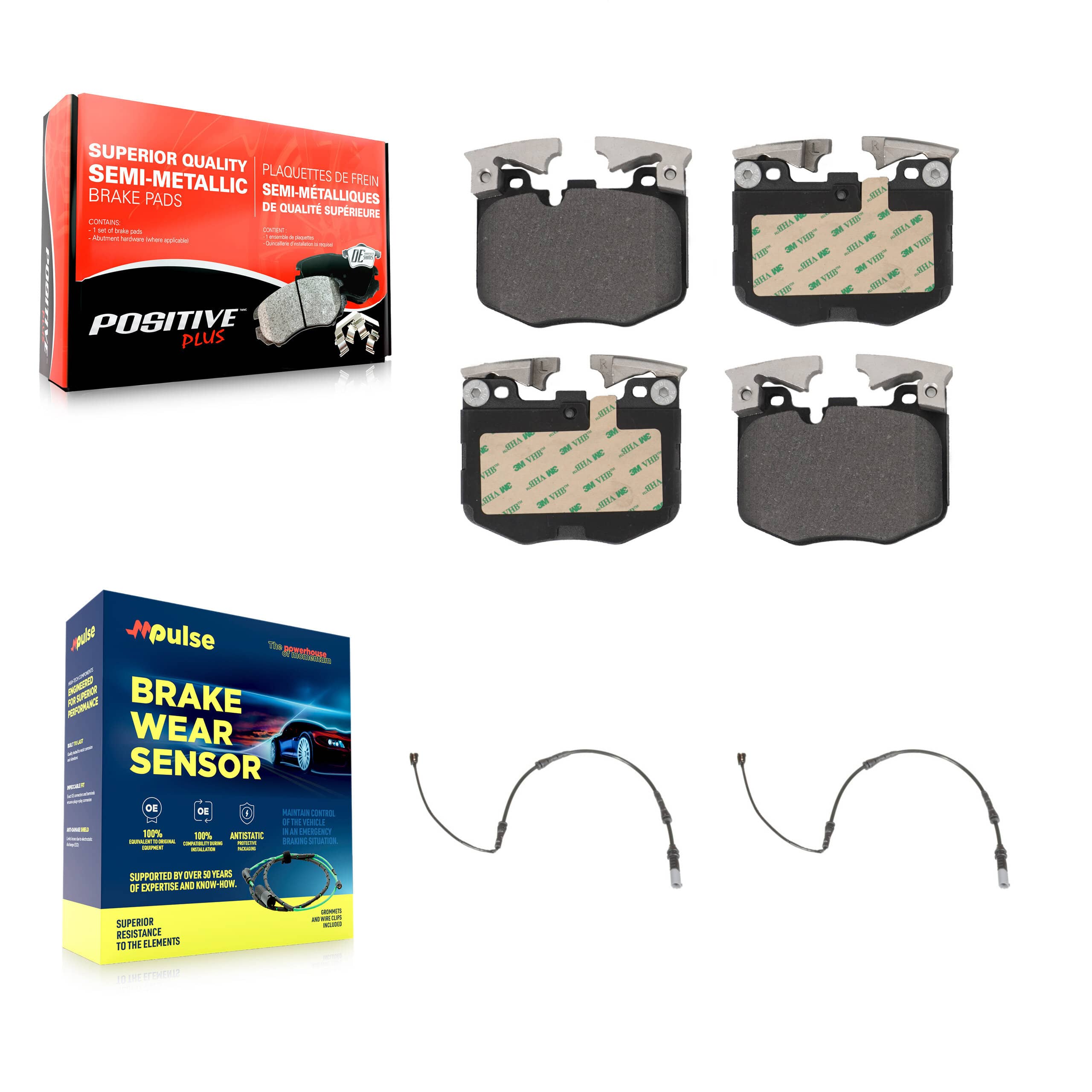 Positive Plus - KPW-100922 - Front Disc Brake Pad Kits