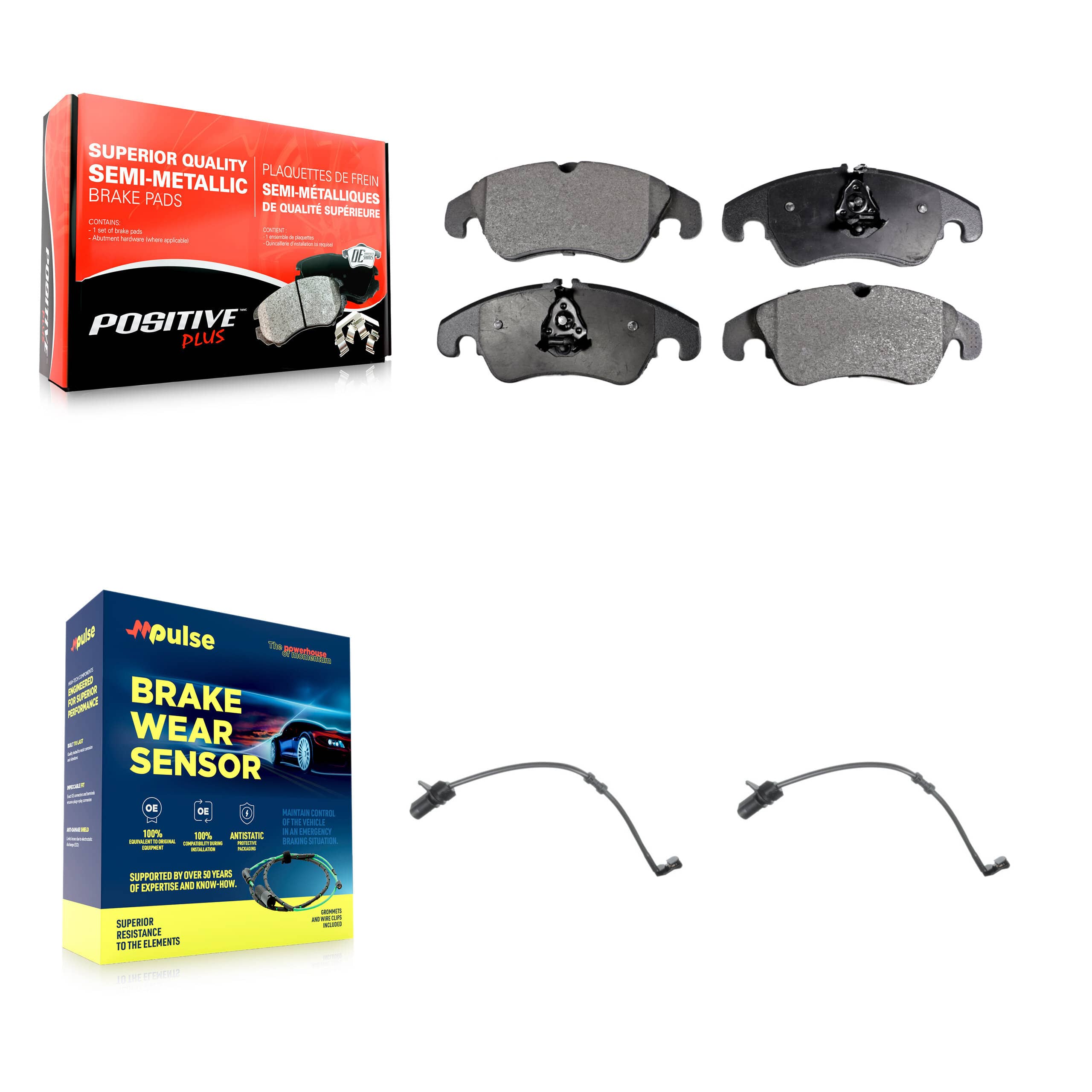 Positive Plus - KPW-100955 - Front Disc Brake Pad Kits