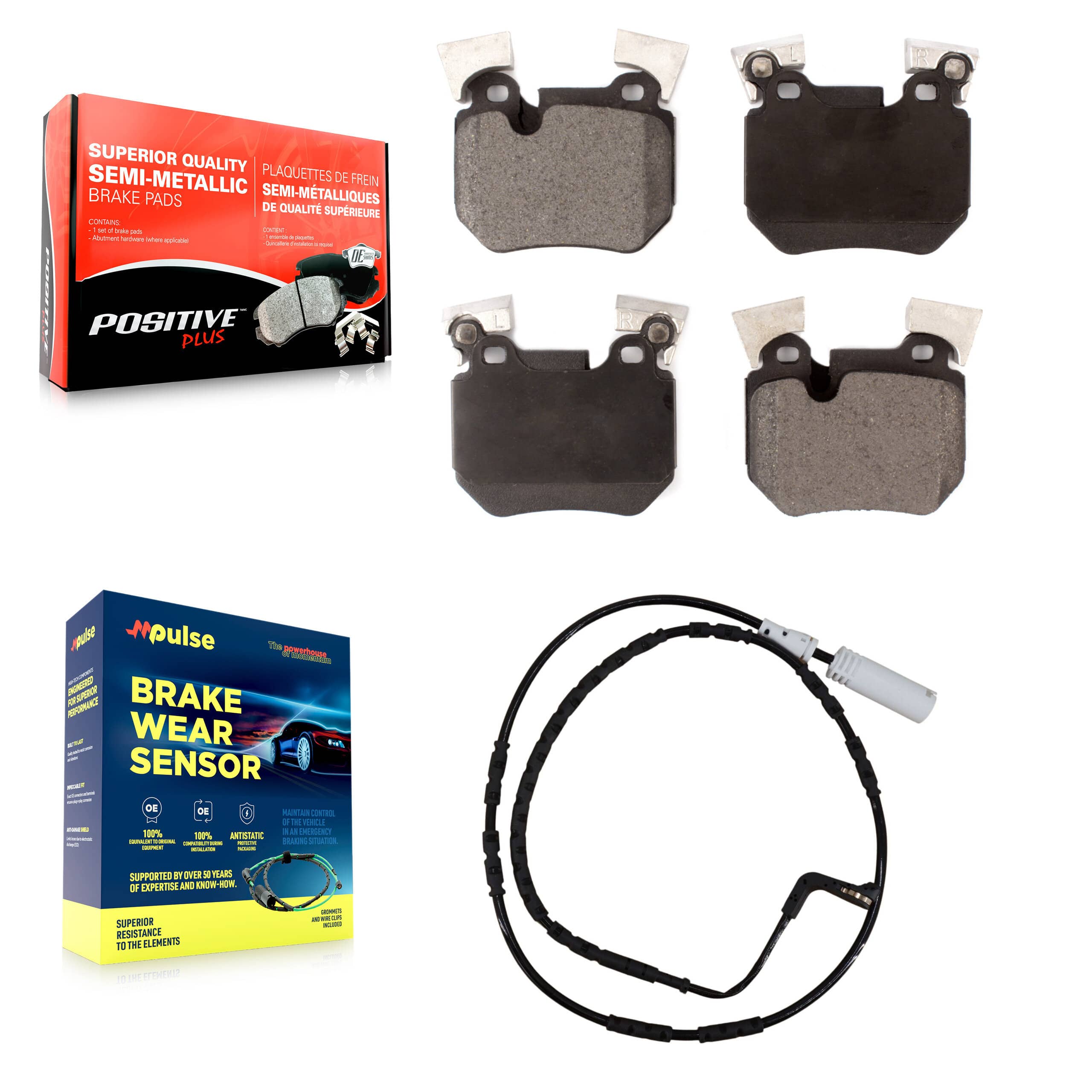 Positive Plus - KPW-100995 - Rear Disc Brake Pad Kits