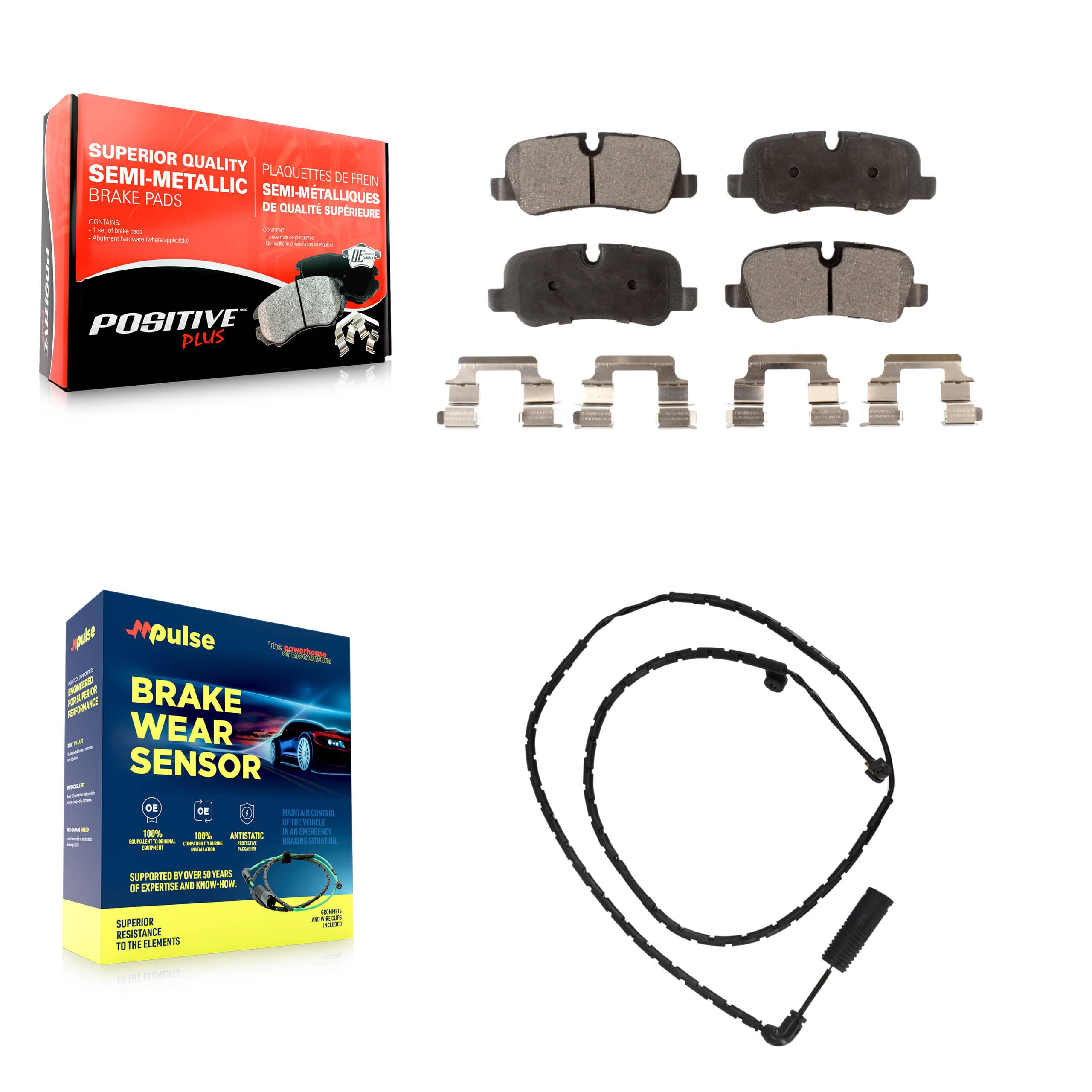 Positive Plus - KPW-101073 - Rear Disc Brake Pad Kits