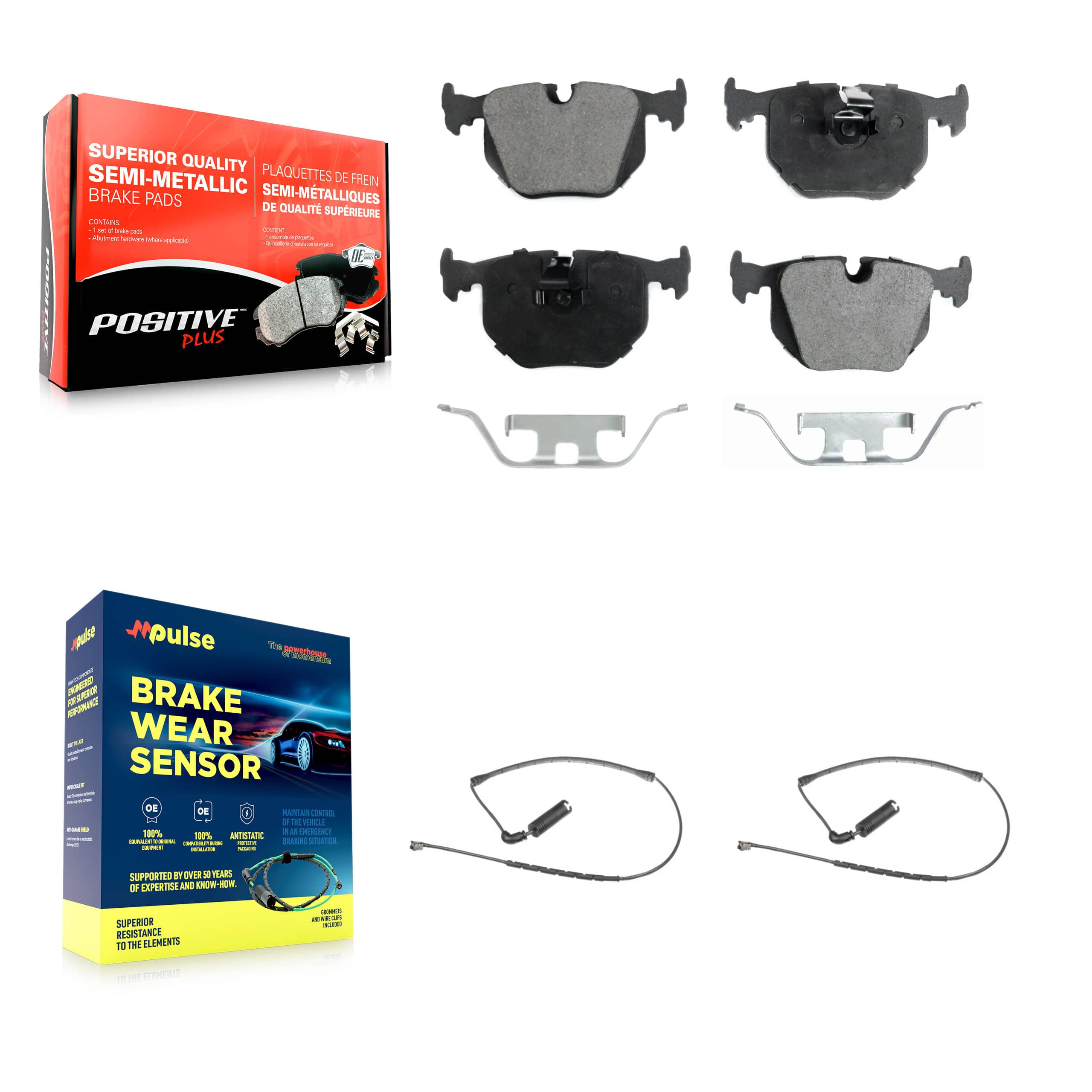 Positive Plus - KPW-101103 - Rear Disc Brake Pad Kits
