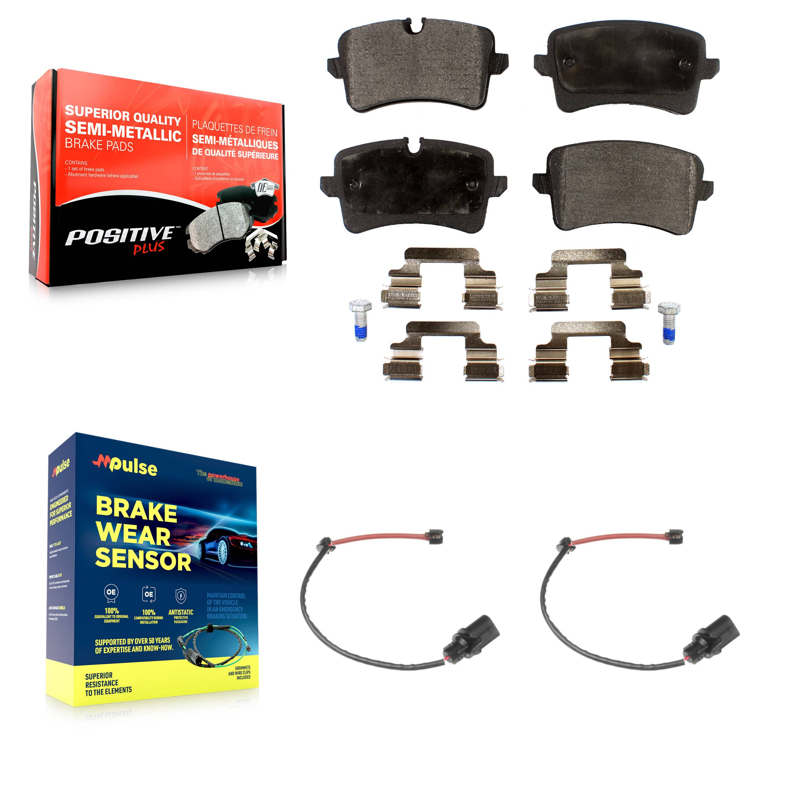 Positive Plus - KPW-101107 - Rear Disc Brake Pad Kits