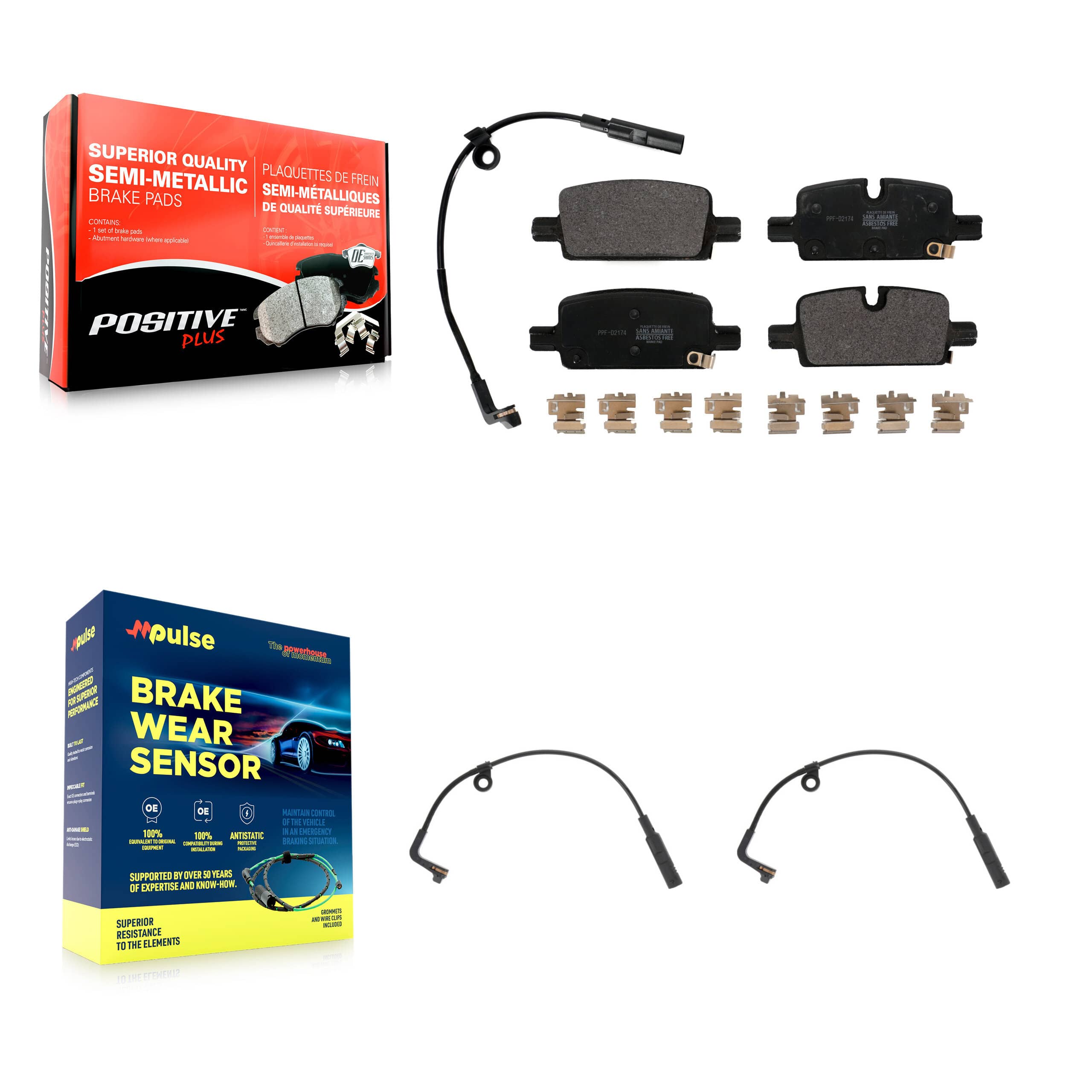 Positive Plus - KPW-101119 - Rear Disc Brake Pad Kits