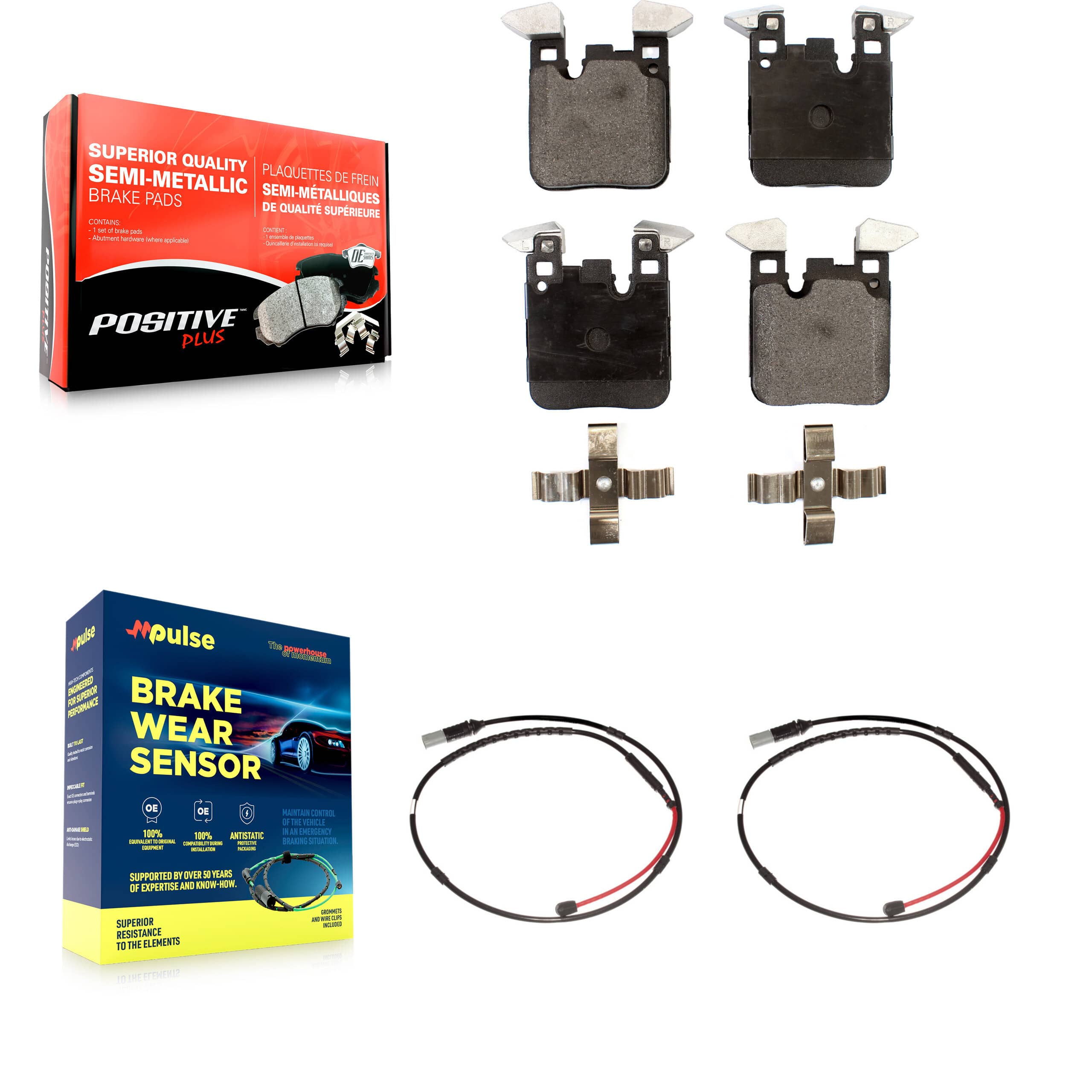 Positive Plus - KPW-101170 - Rear Disc Brake Pad Kits