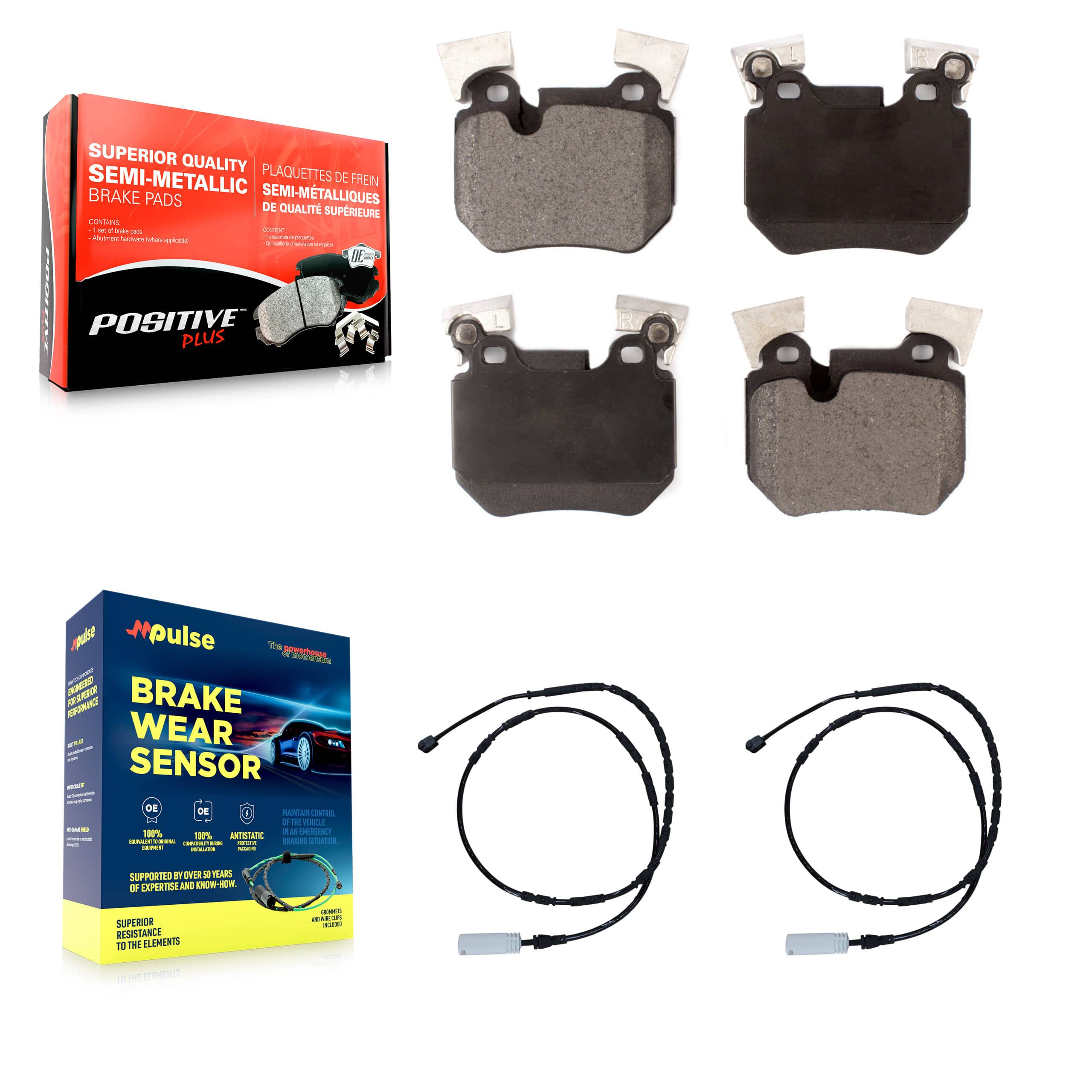 Positive Plus - KPW-101203 - Rear Disc Brake Pad Kits