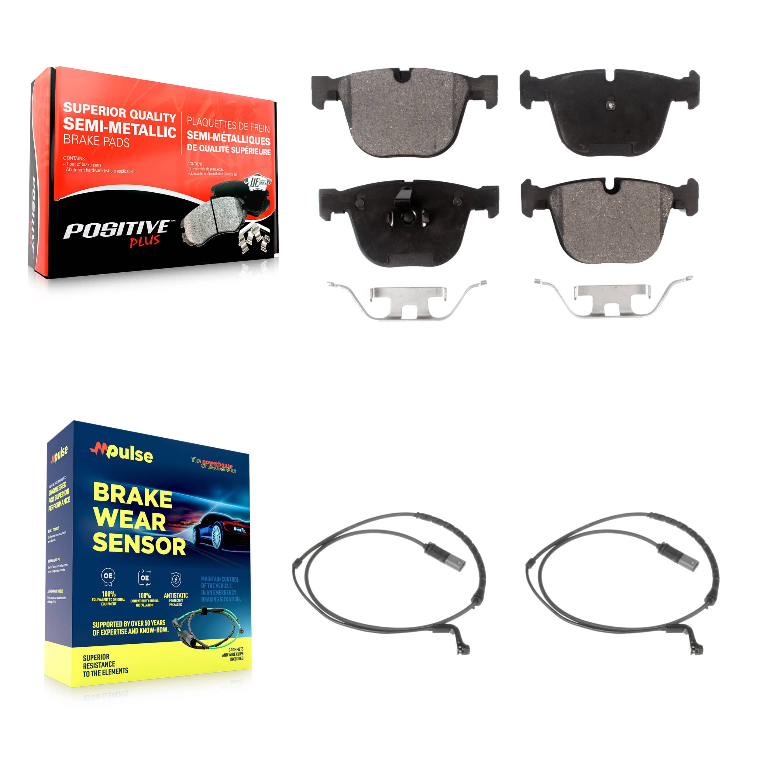 Positive Plus - KPW-101217 - Rear Disc Brake Pad Kits