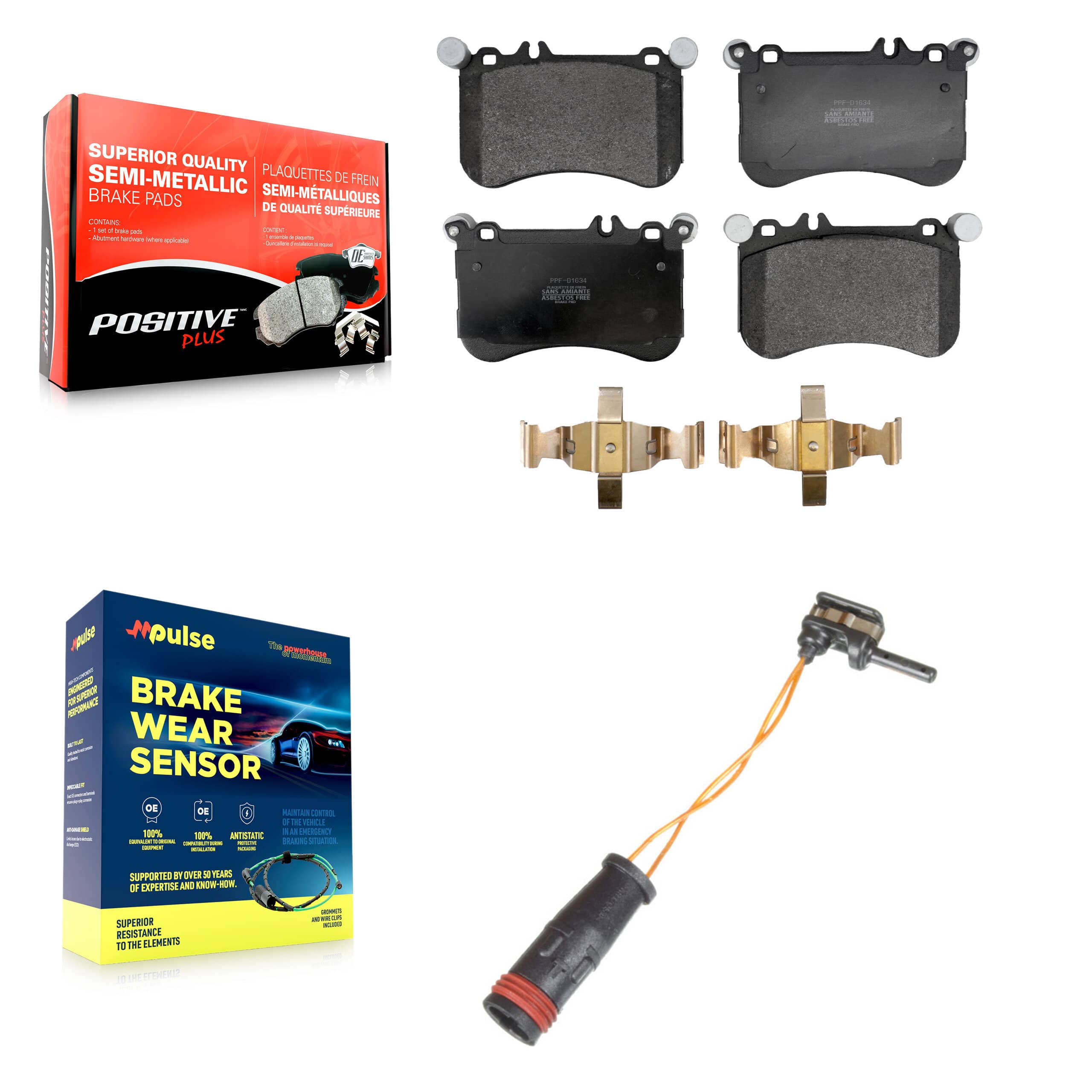 Positive Plus - KPW-101390 - Front Disc Brake Pad Kits