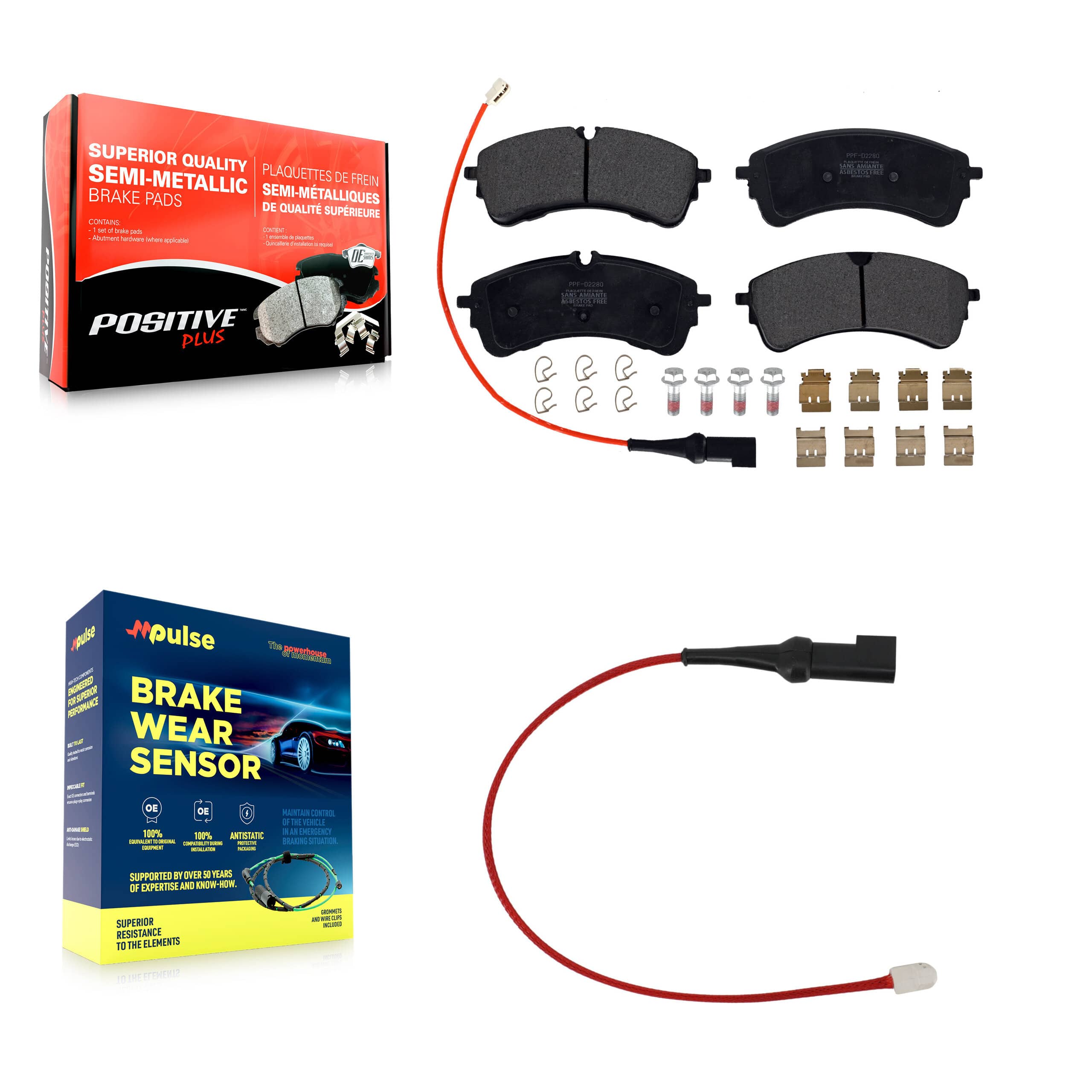 Positive Plus - KPW-101431 - Rear Disc Brake Pad Kits