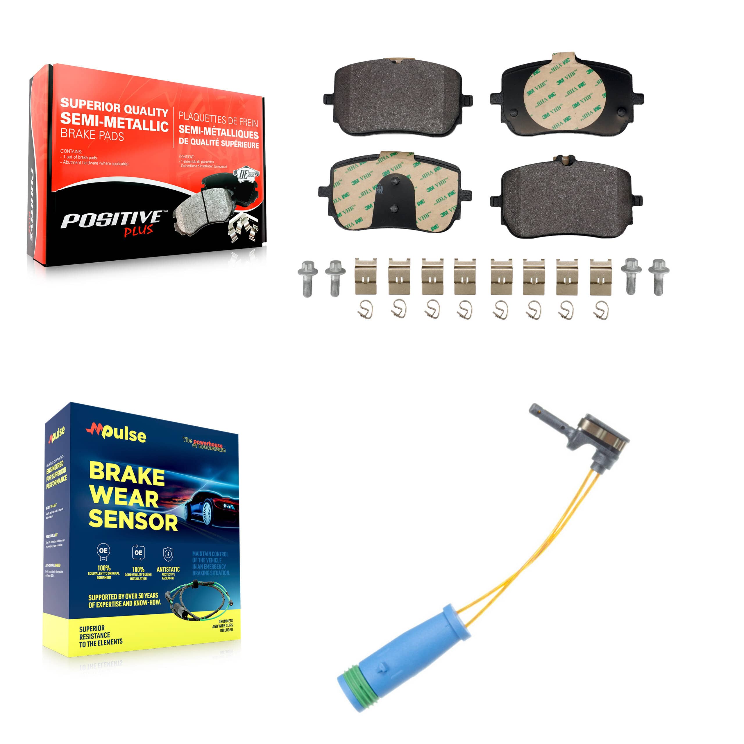 Positive Plus - KPW-101572 - Front Disc Brake Pad Kits