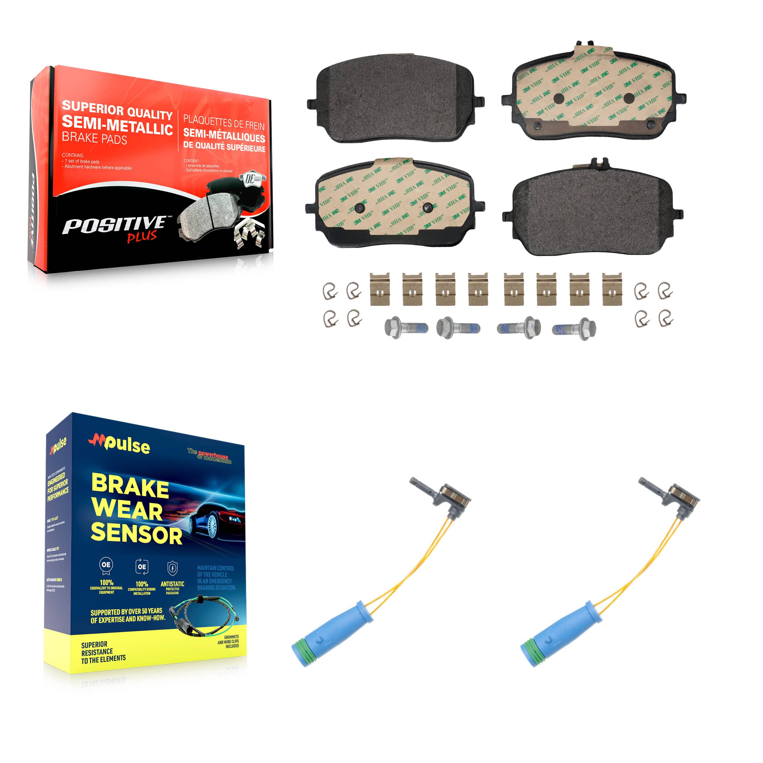 Positive Plus - KPW-101592 - Front Disc Brake Pad Kits