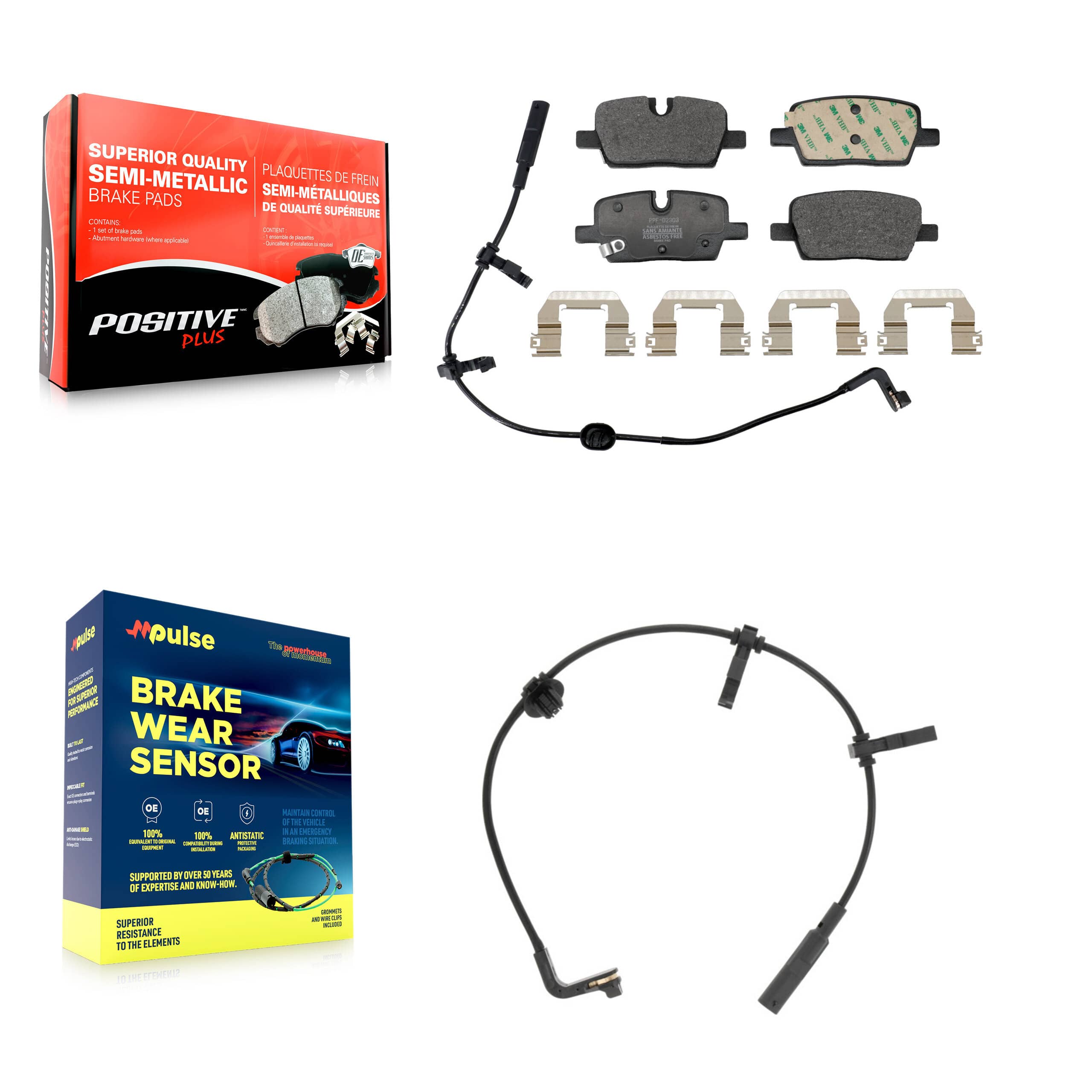Positive Plus - KPW-101604 - Rear Disc Brake Pad Kits