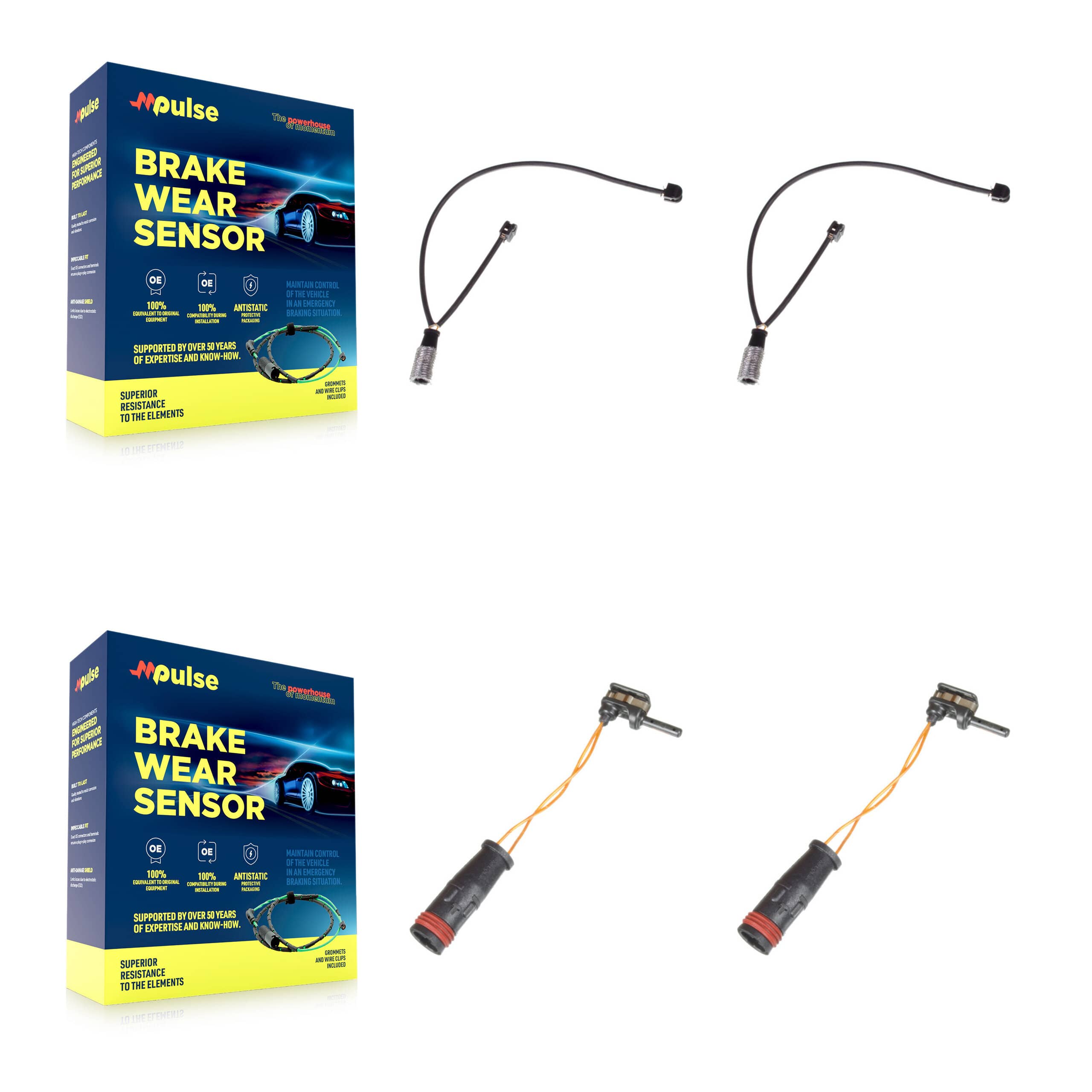 Mpulse - KSE-100203 - Front and Rear Disc Brake Pad Wear Sensor Kits