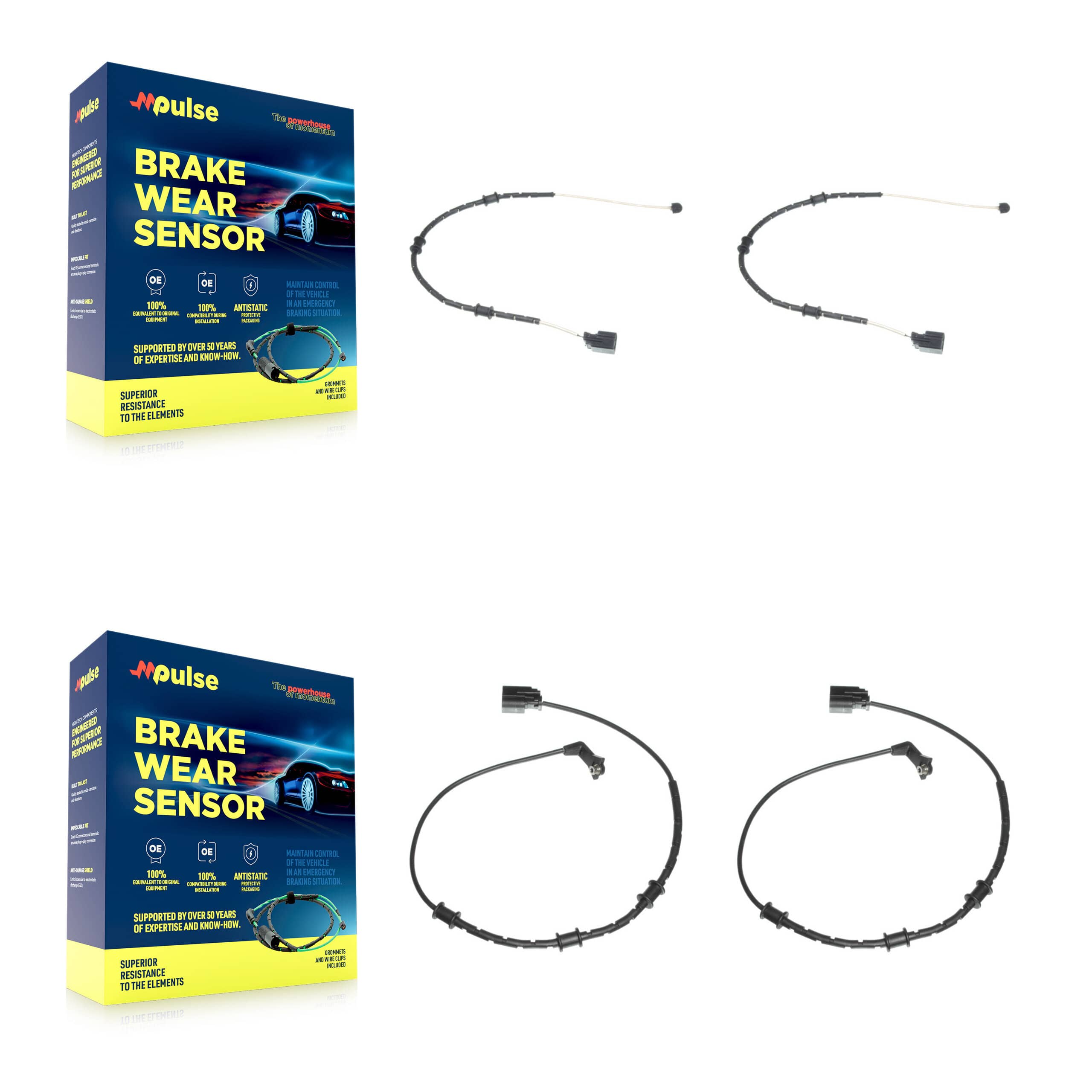 Mpulse - KSE-100209 - Front and Rear Disc Brake Pad Wear Sensor Kits