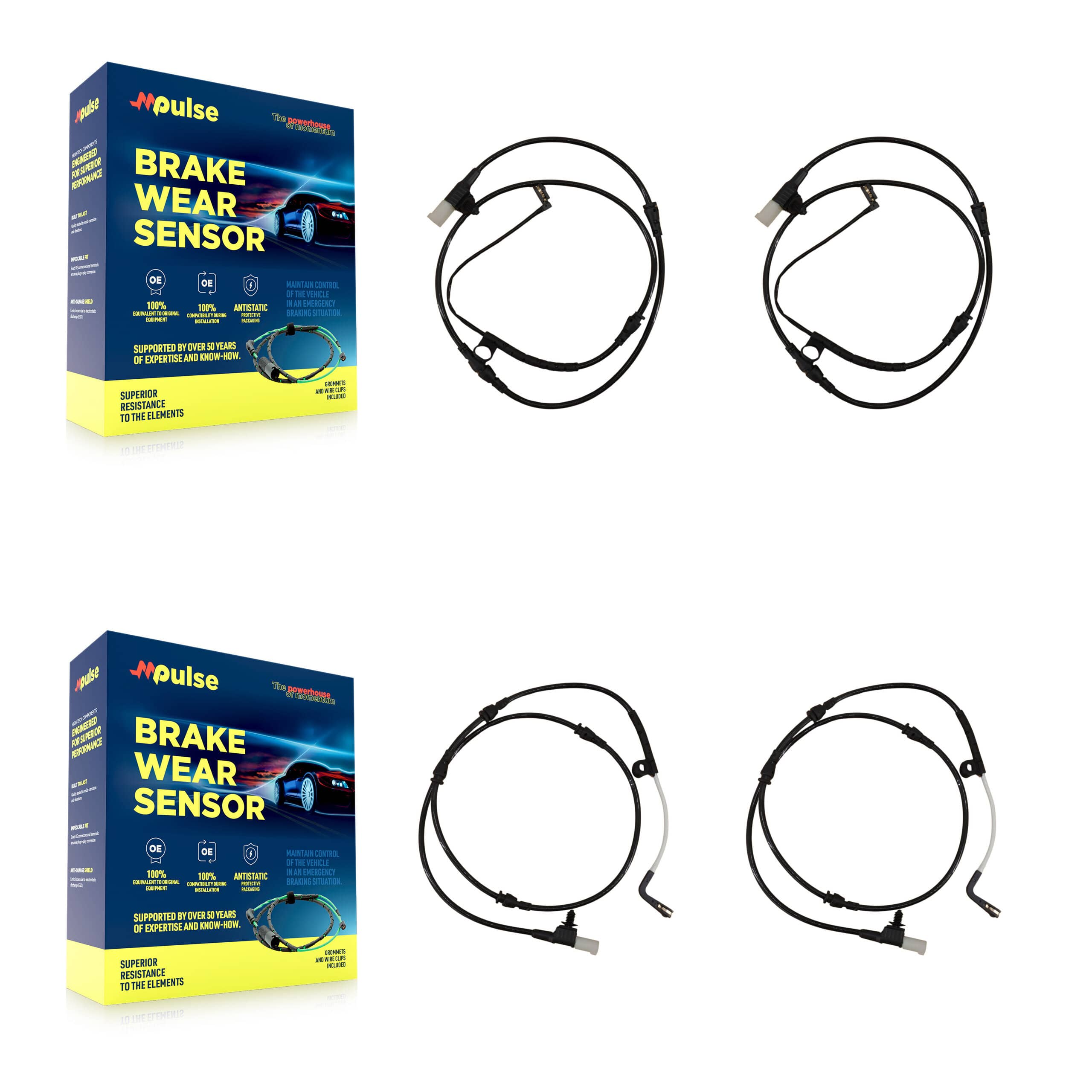 Mpulse - KSE-100363 - Front and Rear Disc Brake Pad Wear Sensor Kits
