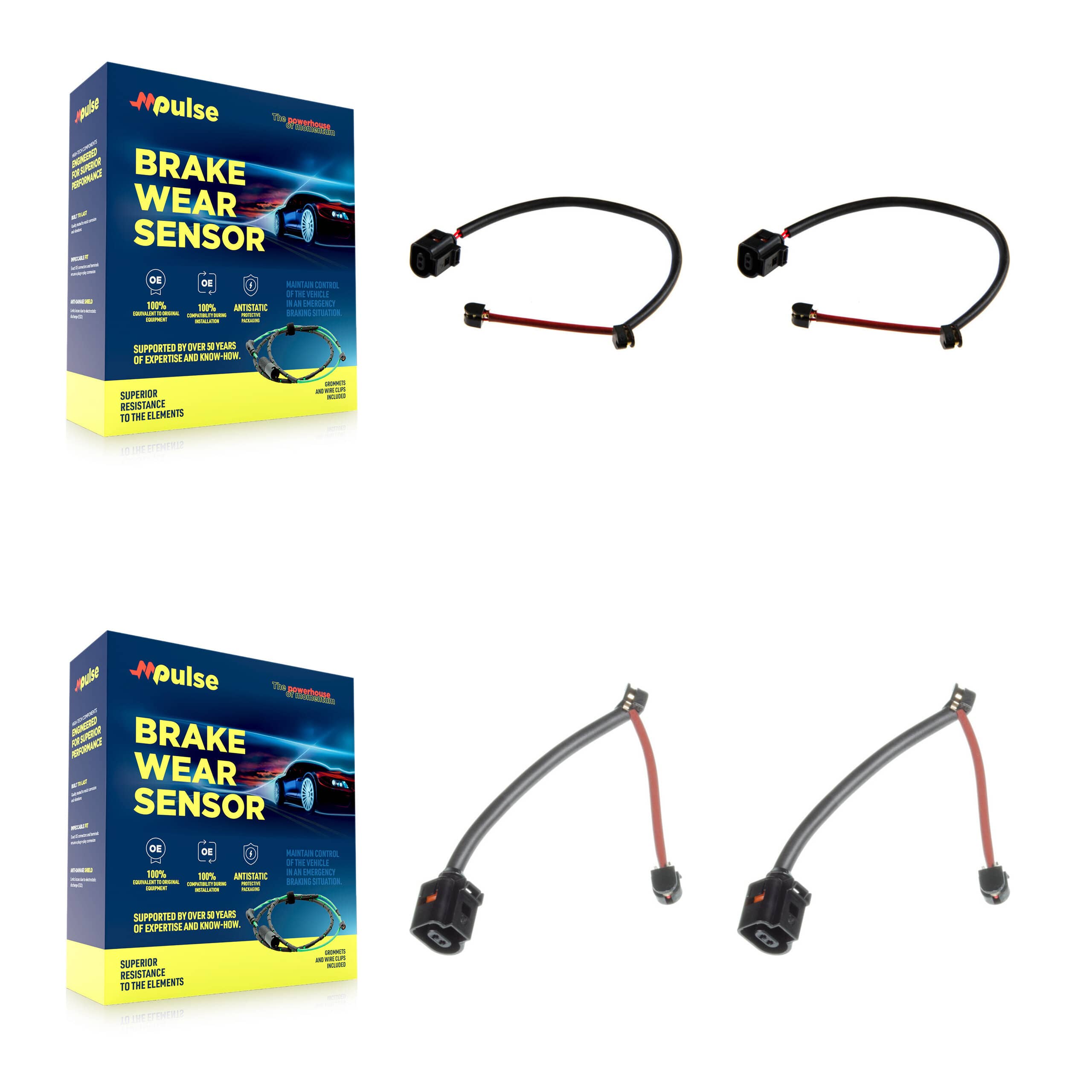 Mpulse - KSE-100425 - Front and Rear Disc Brake Pad Wear Sensor Kits