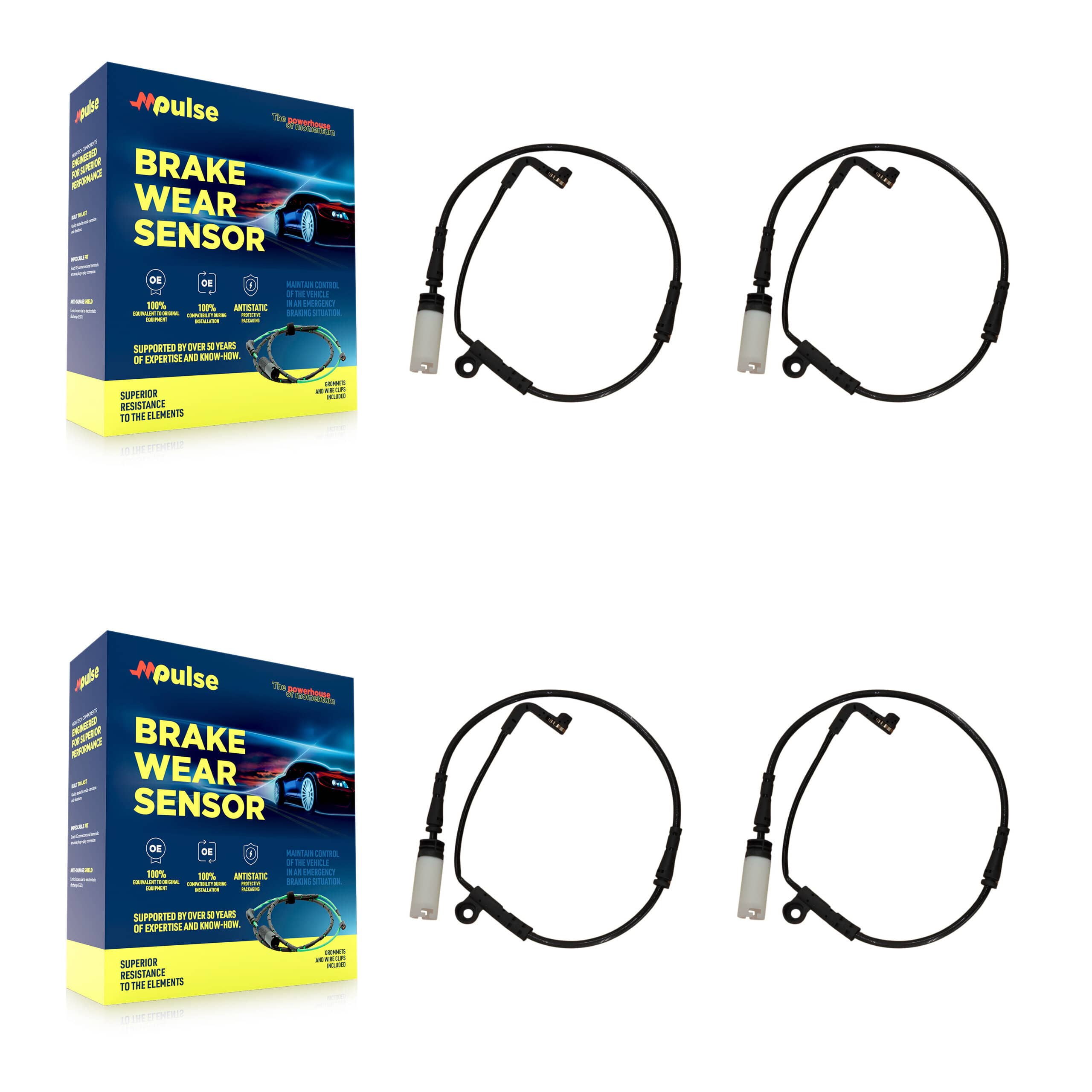 Mpulse - KSE-100457 - Front and Rear Disc Brake Pad Wear Sensor Kits