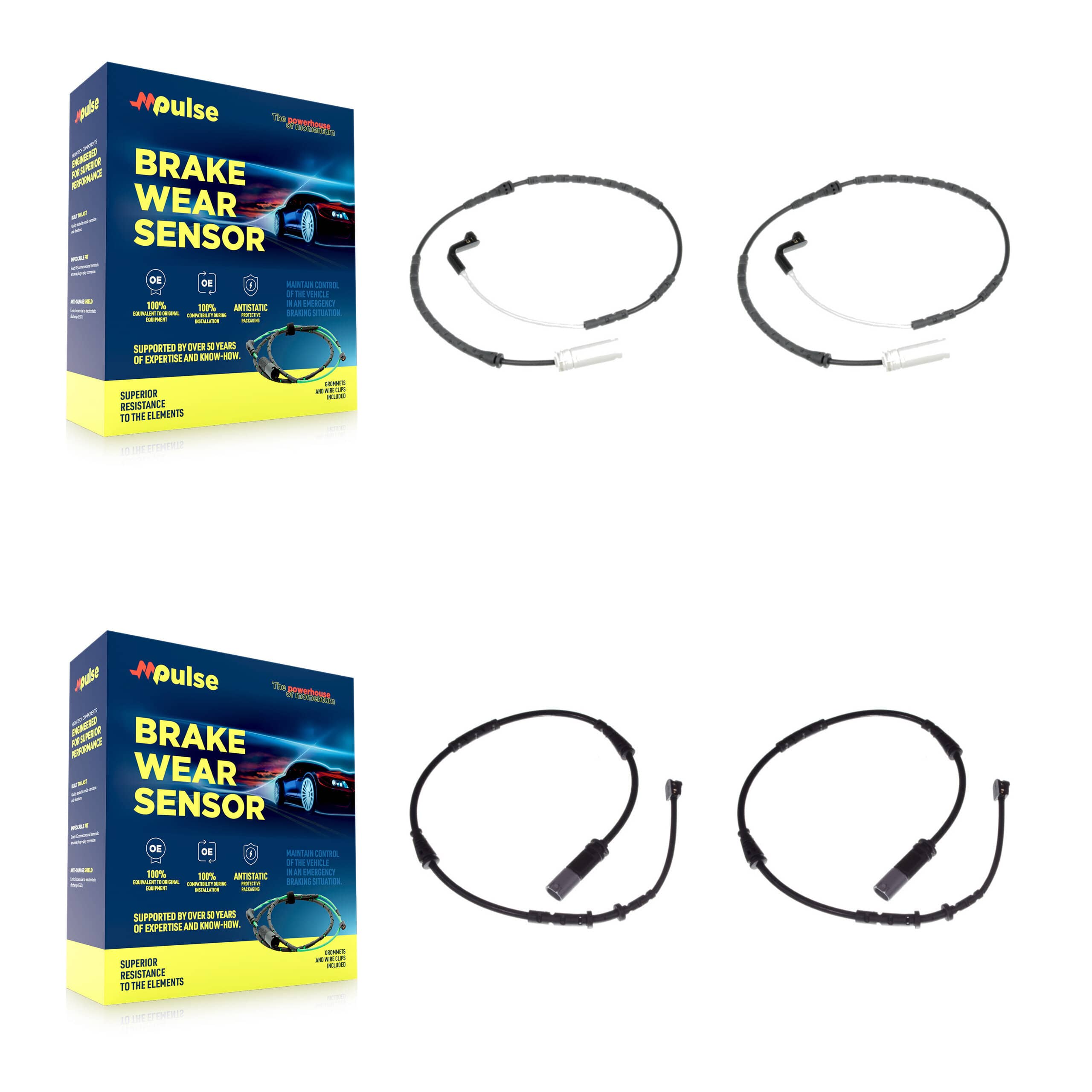 Mpulse - KSE-100474 - Front and Rear Disc Brake Pad Wear Sensor Kits