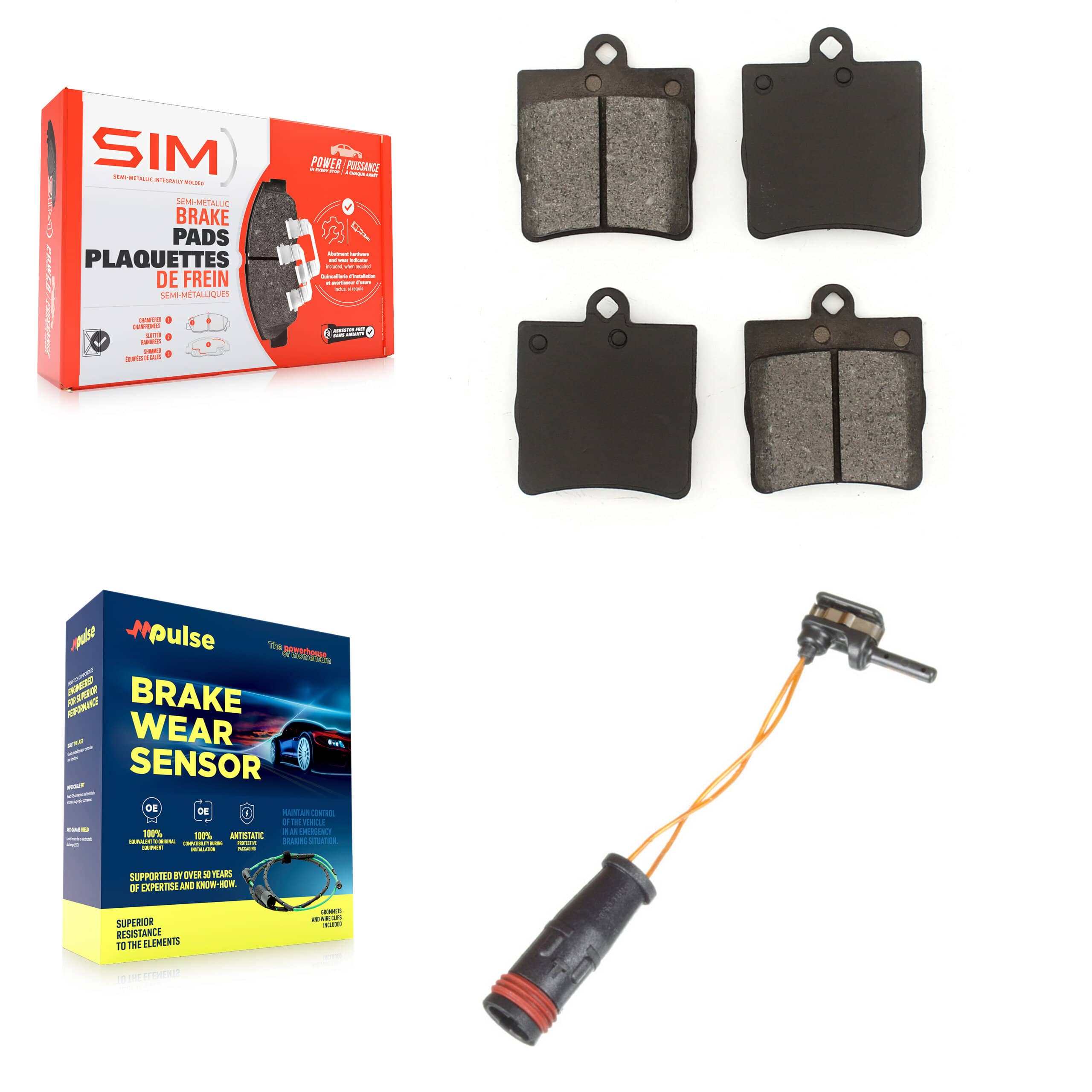 SIM - KSW-100535 - Rear Disc Brake Pad Kits