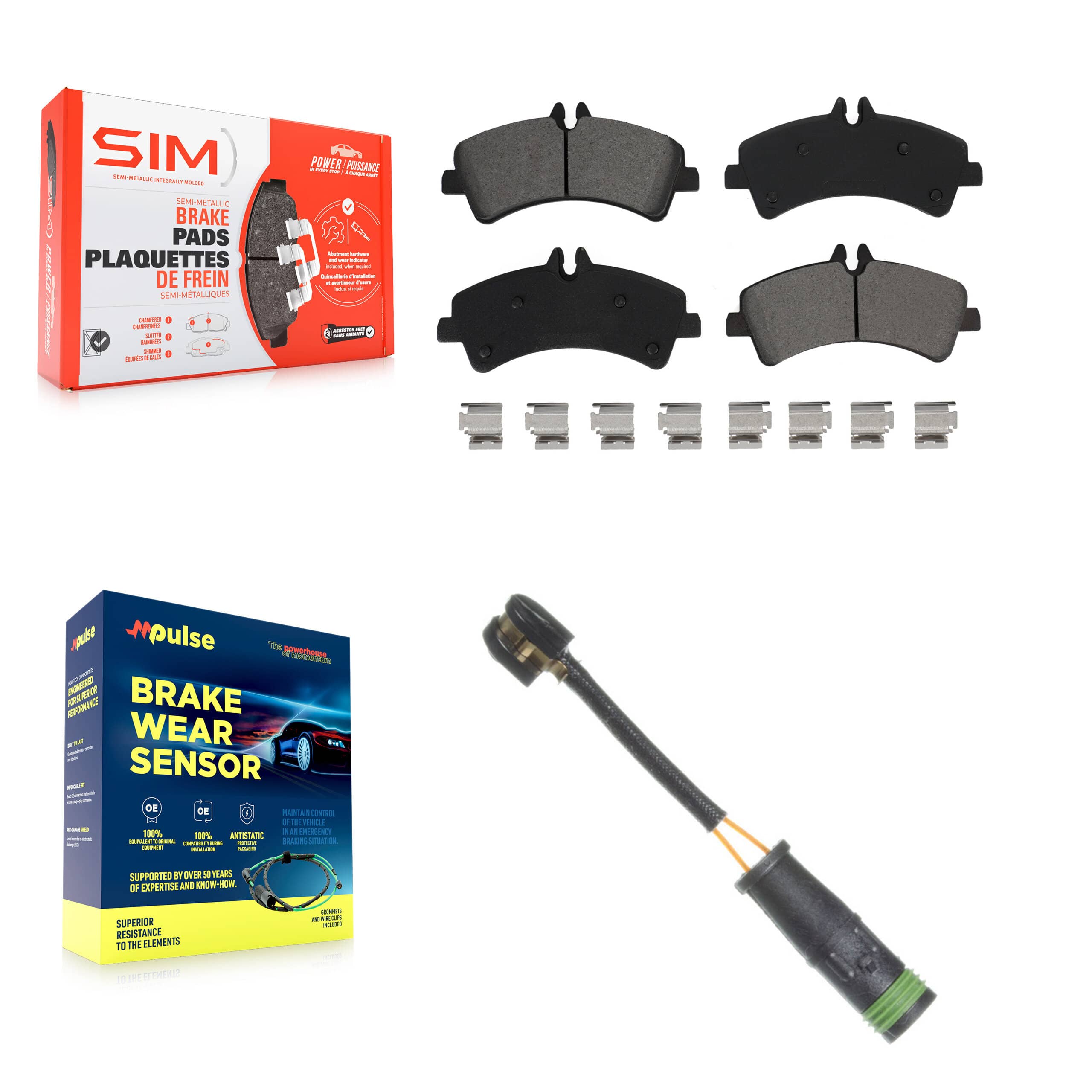 SIM - KSW-100542 - Rear Disc Brake Pad Kits