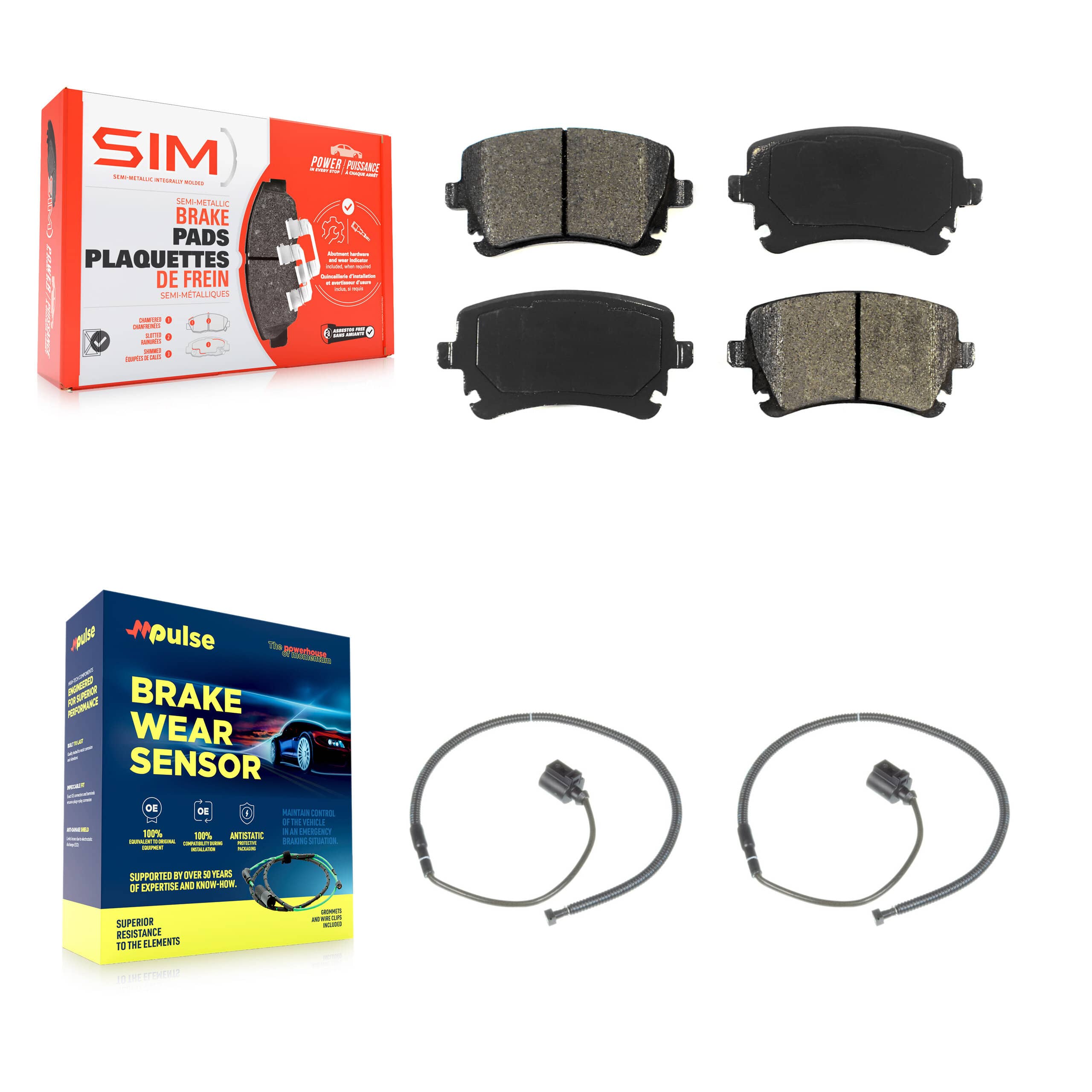 SIM - KSW-100659 - Rear Disc Brake Pad Kits