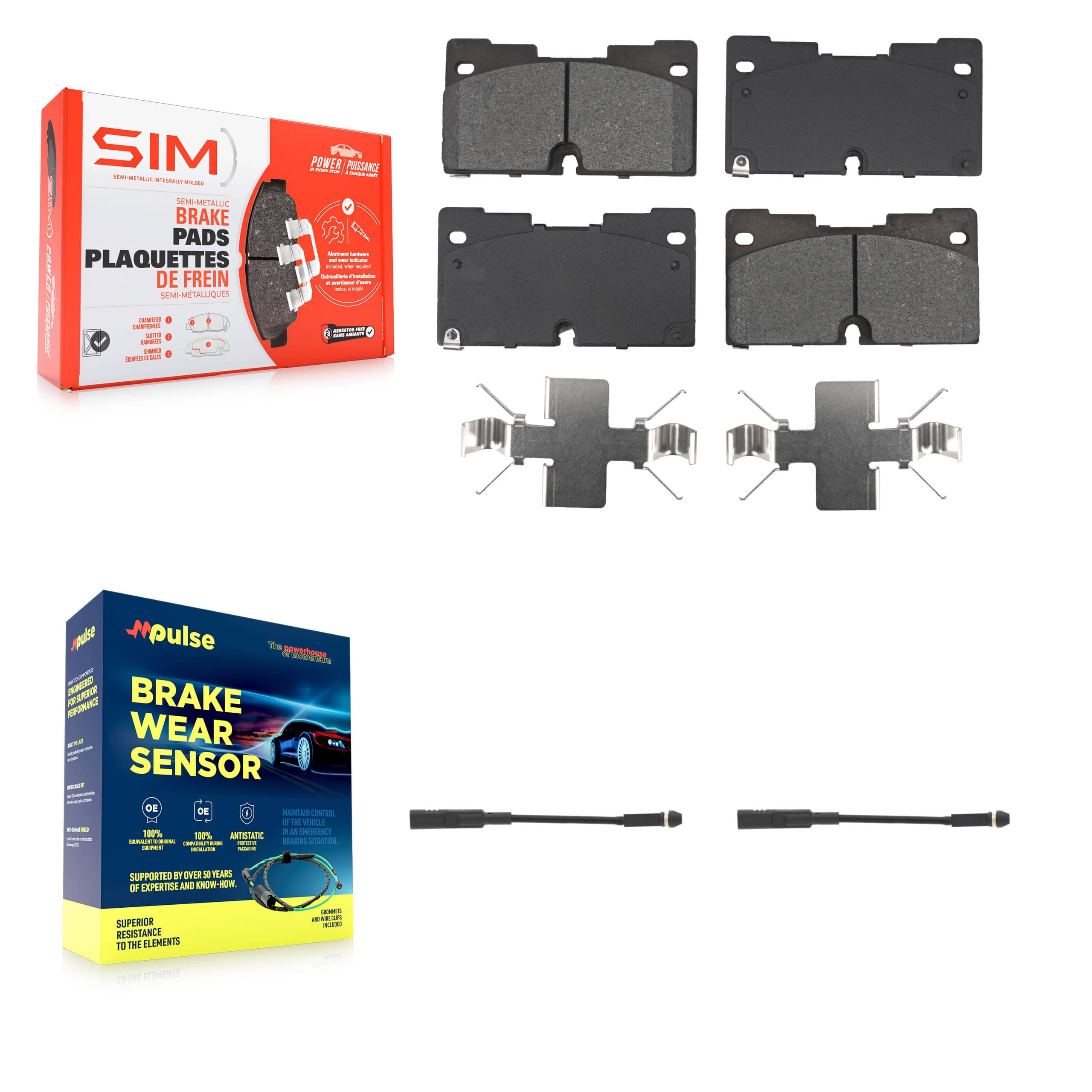 SIM - KSW-100770 - Front Disc Brake Pad Kits