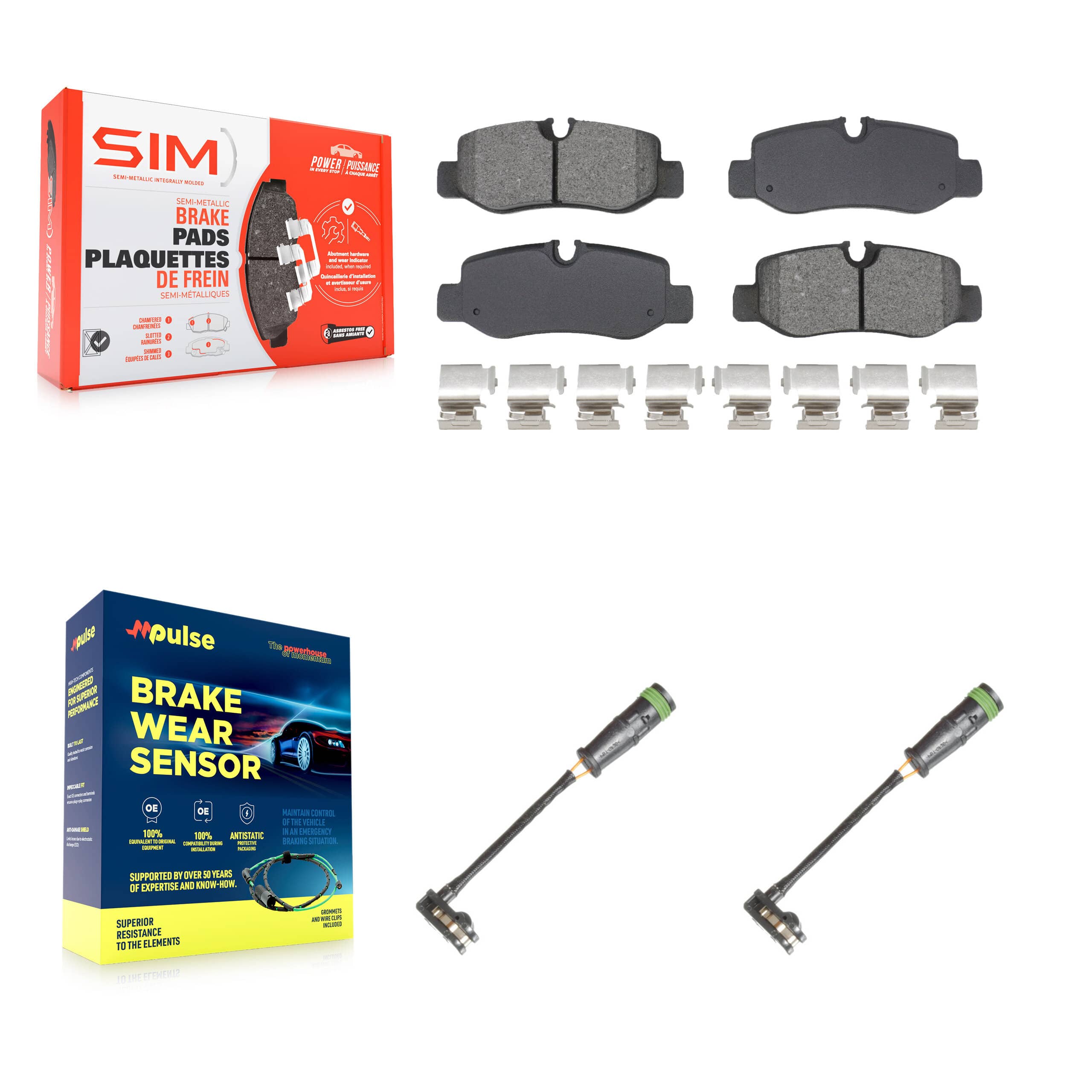 SIM - KSW-100816 - Rear Disc Brake Pad Kits