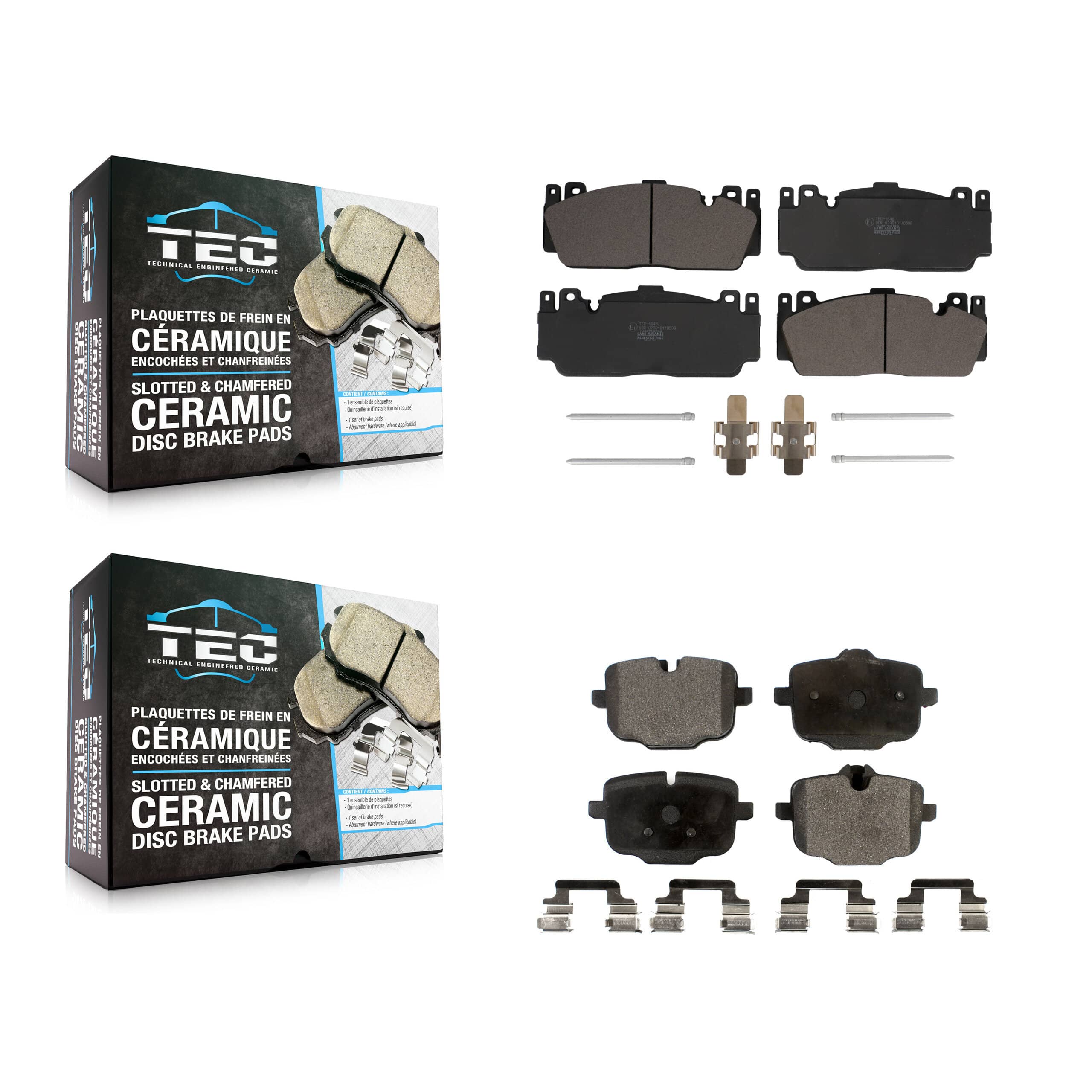 TEC - KTC-100697 - Front and Rear Disc Brake Pad Kits