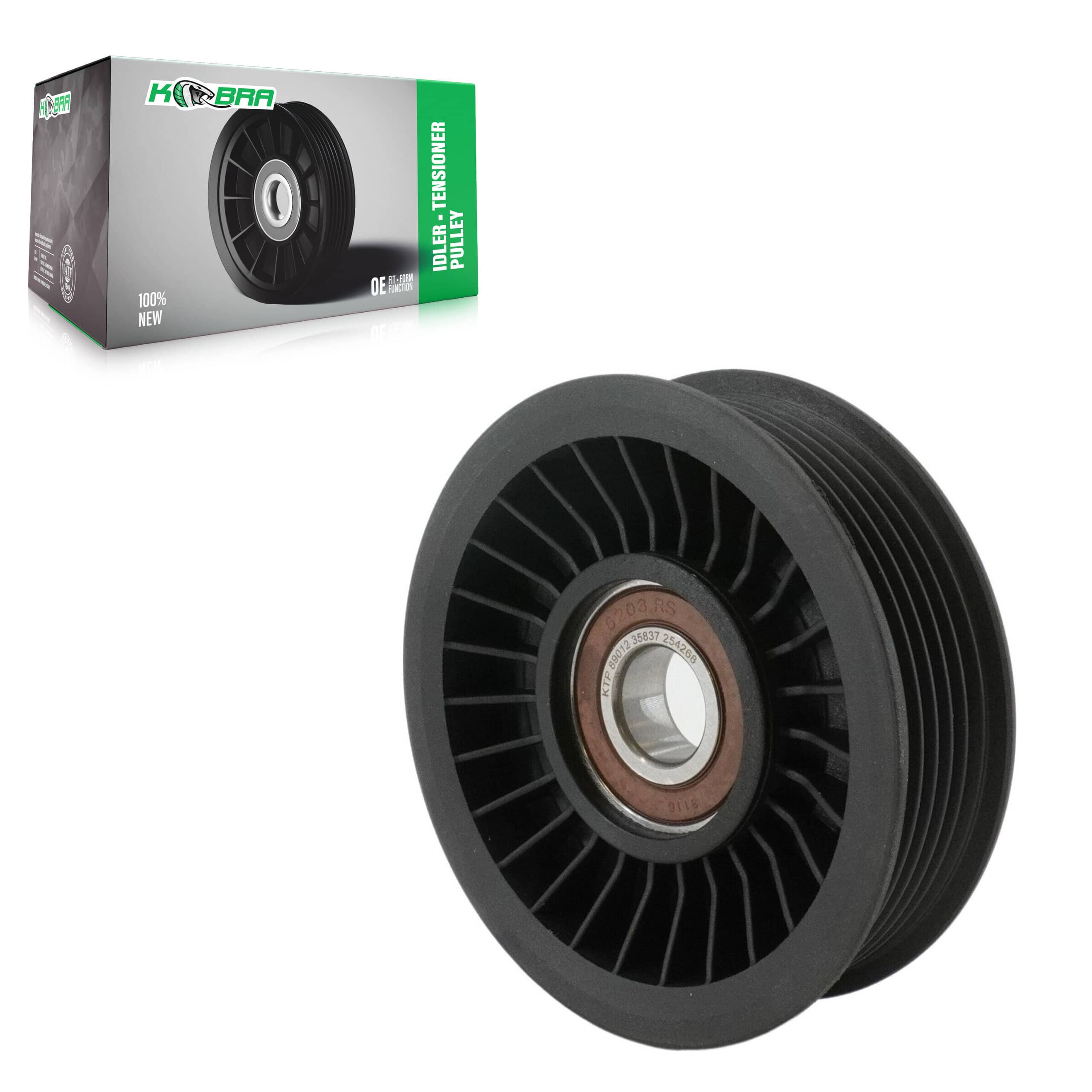 Kobra - KTP-89012 - Grooved Pulley Accessory Drive Belt Idler Pulley