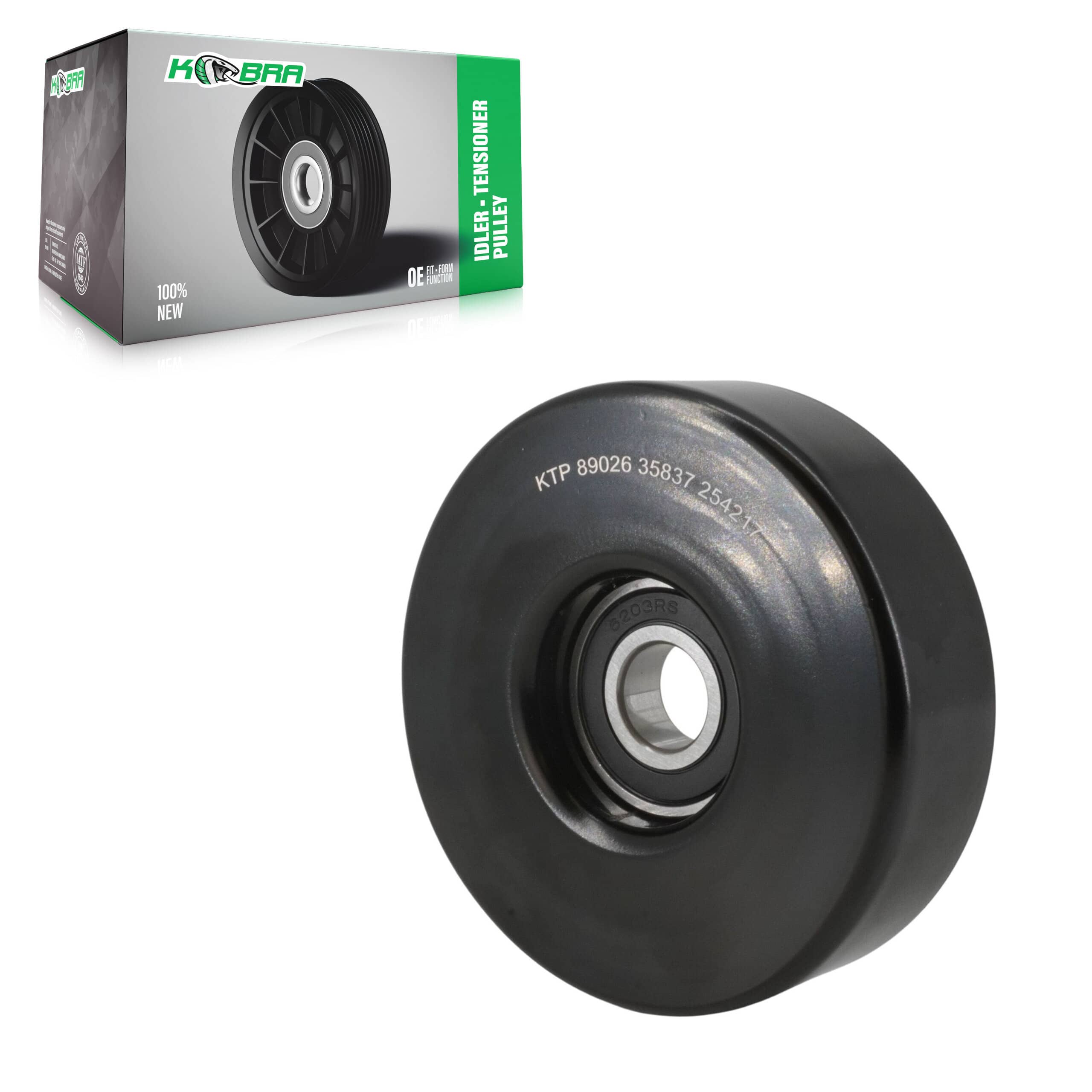 Kobra - KTP-89026 - Smooth Pulley Accessory Drive Belt Idler Pulley