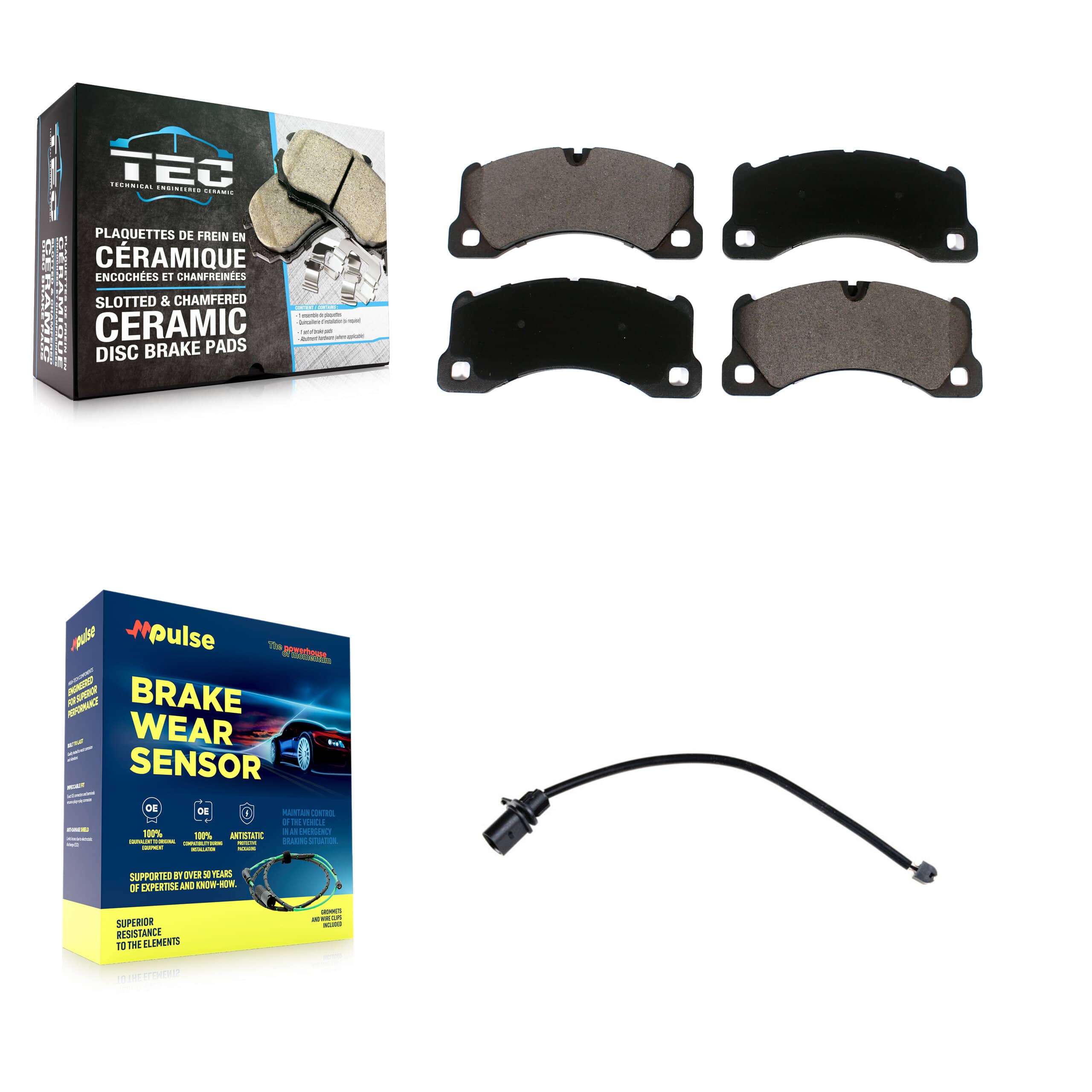 TEC - KTW-100044 - Front Disc Brake Pad Kits