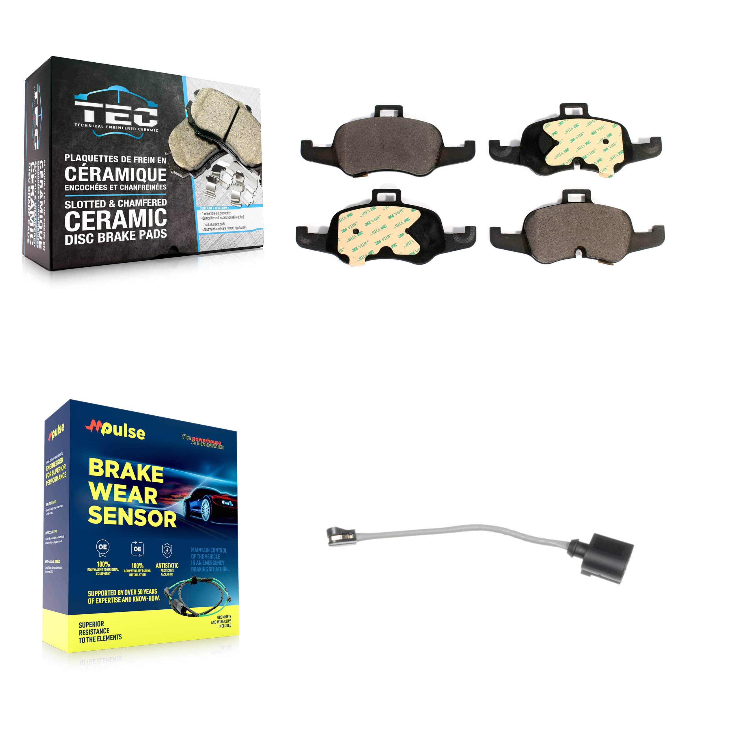 TEC - KTW-100069 - Front Disc Brake Pad Kits