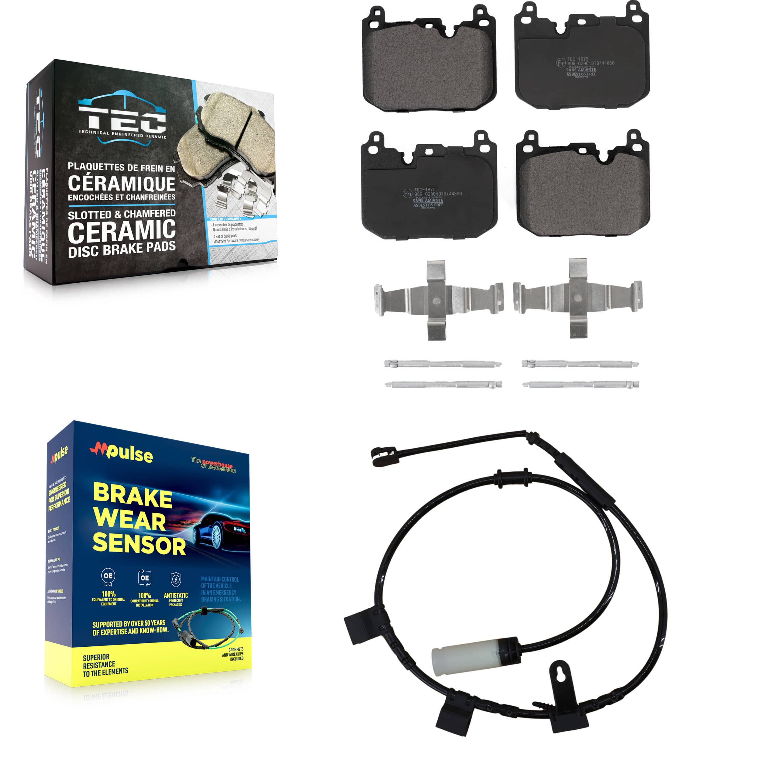 TEC - KTW-100109 - Front Disc Brake Pad Kits