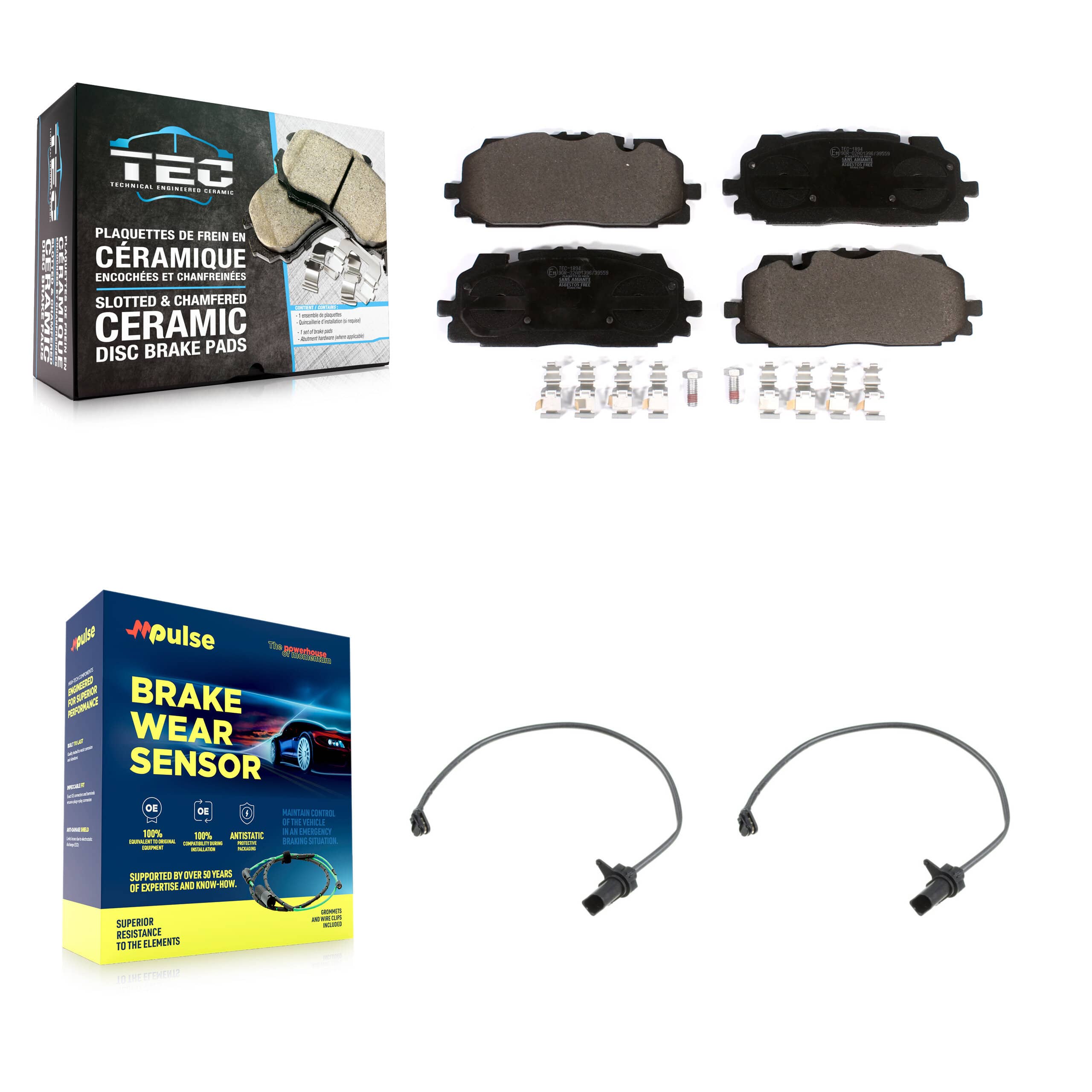TEC - KTW-101019 - Front Disc Brake Pad Kits