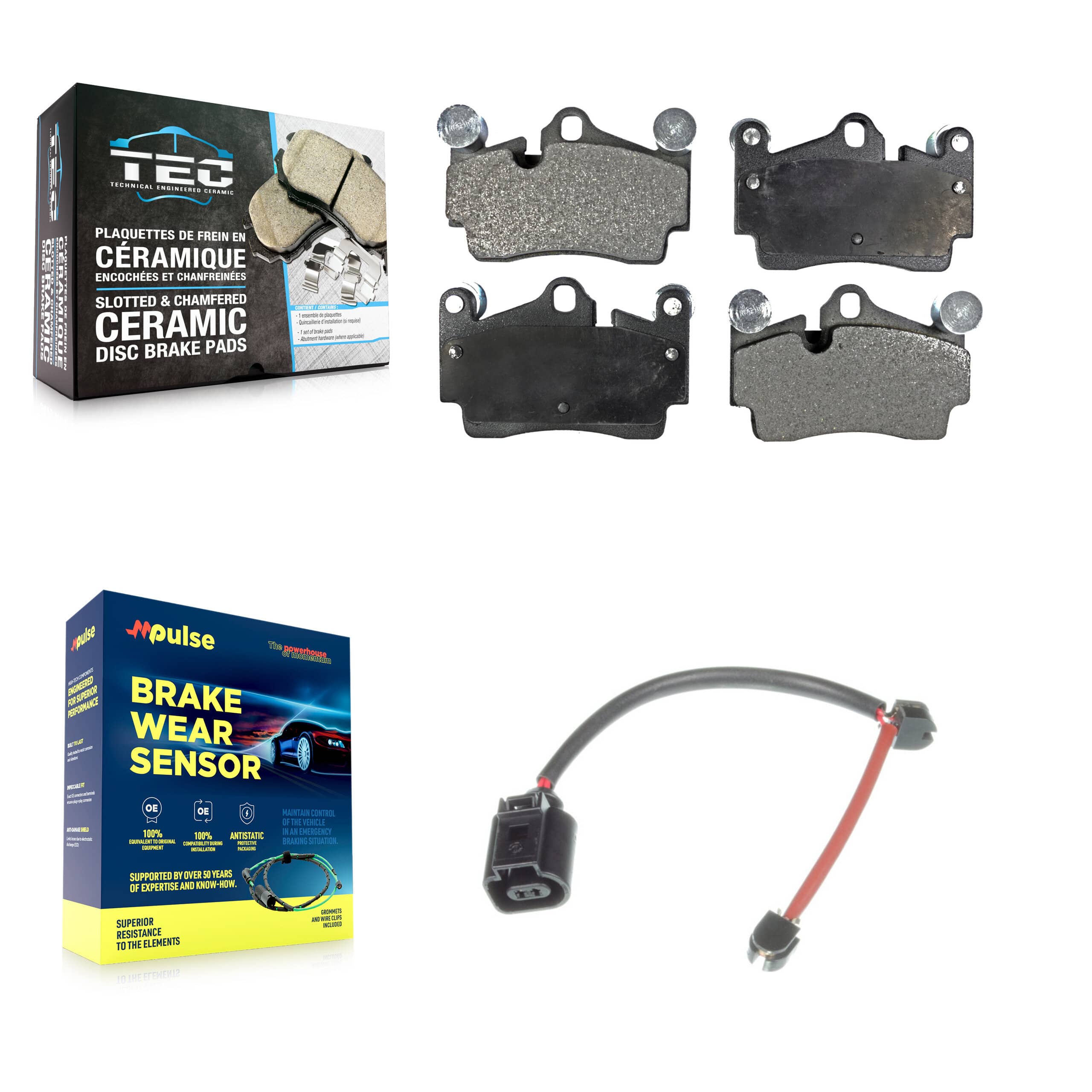 TEC - KTW-101208 - Rear Disc Brake Pad Kits