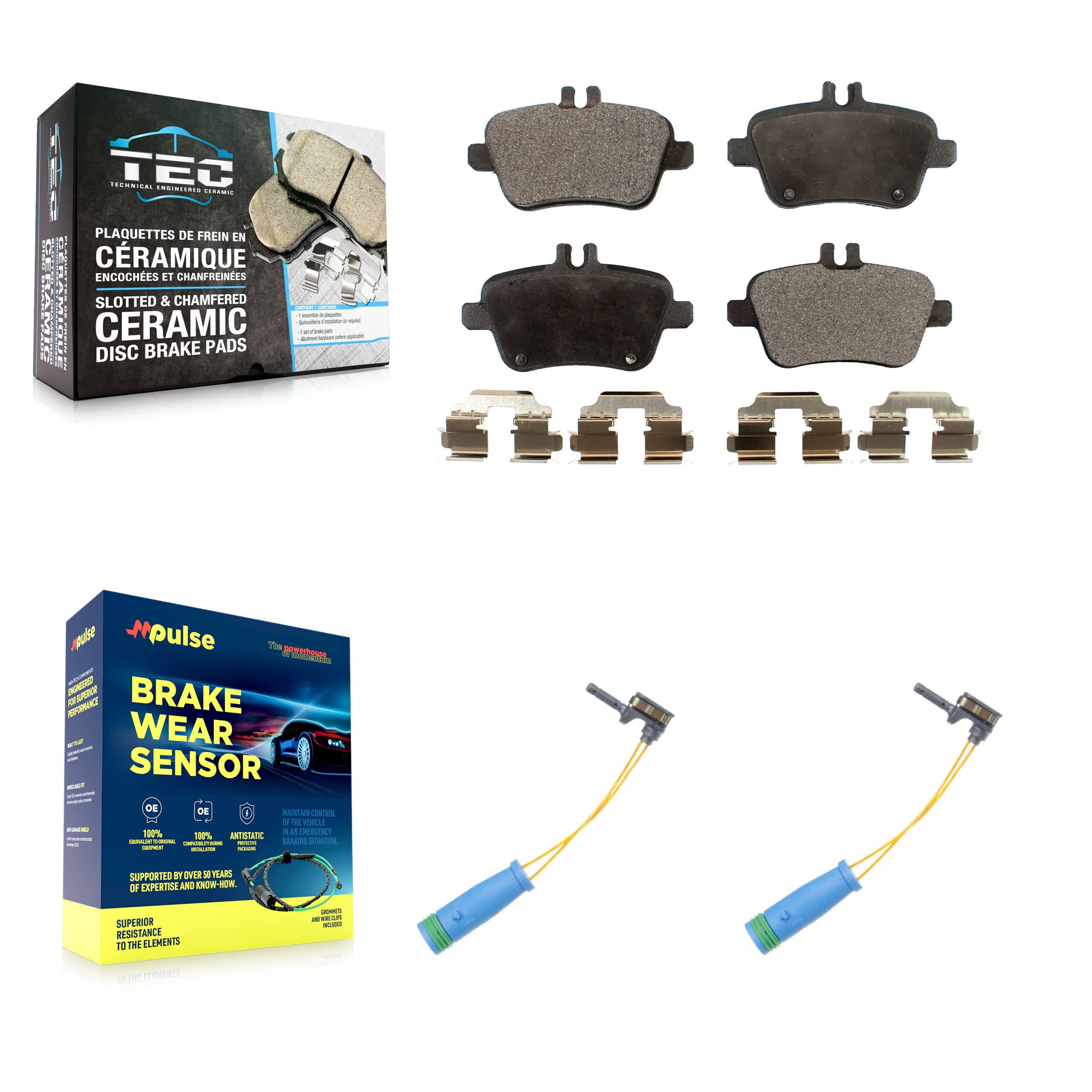 TEC - KTW-101386 - Rear Disc Brake Pad Kits
