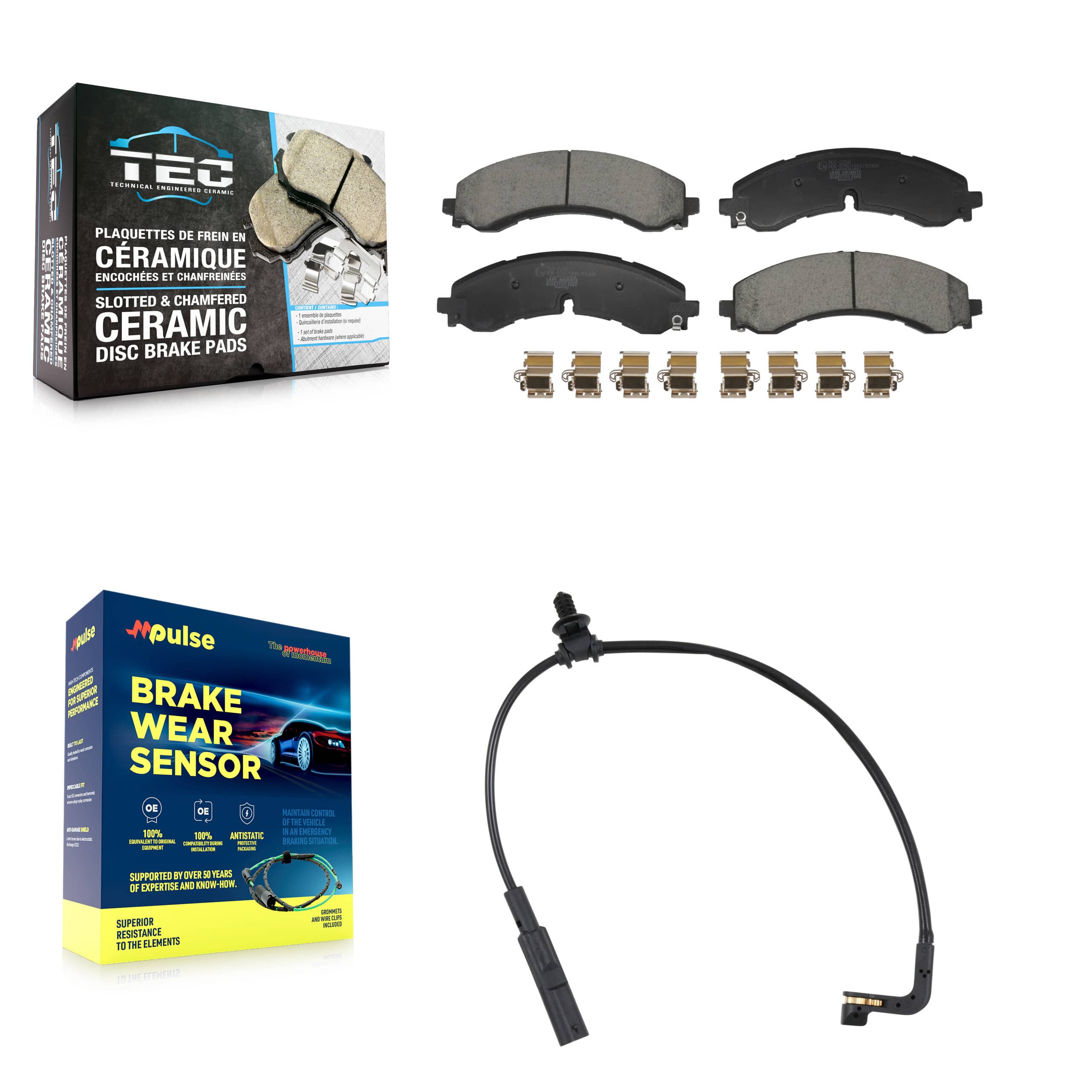 TEC - KTW-101587 - Front Disc Brake Pad Kits