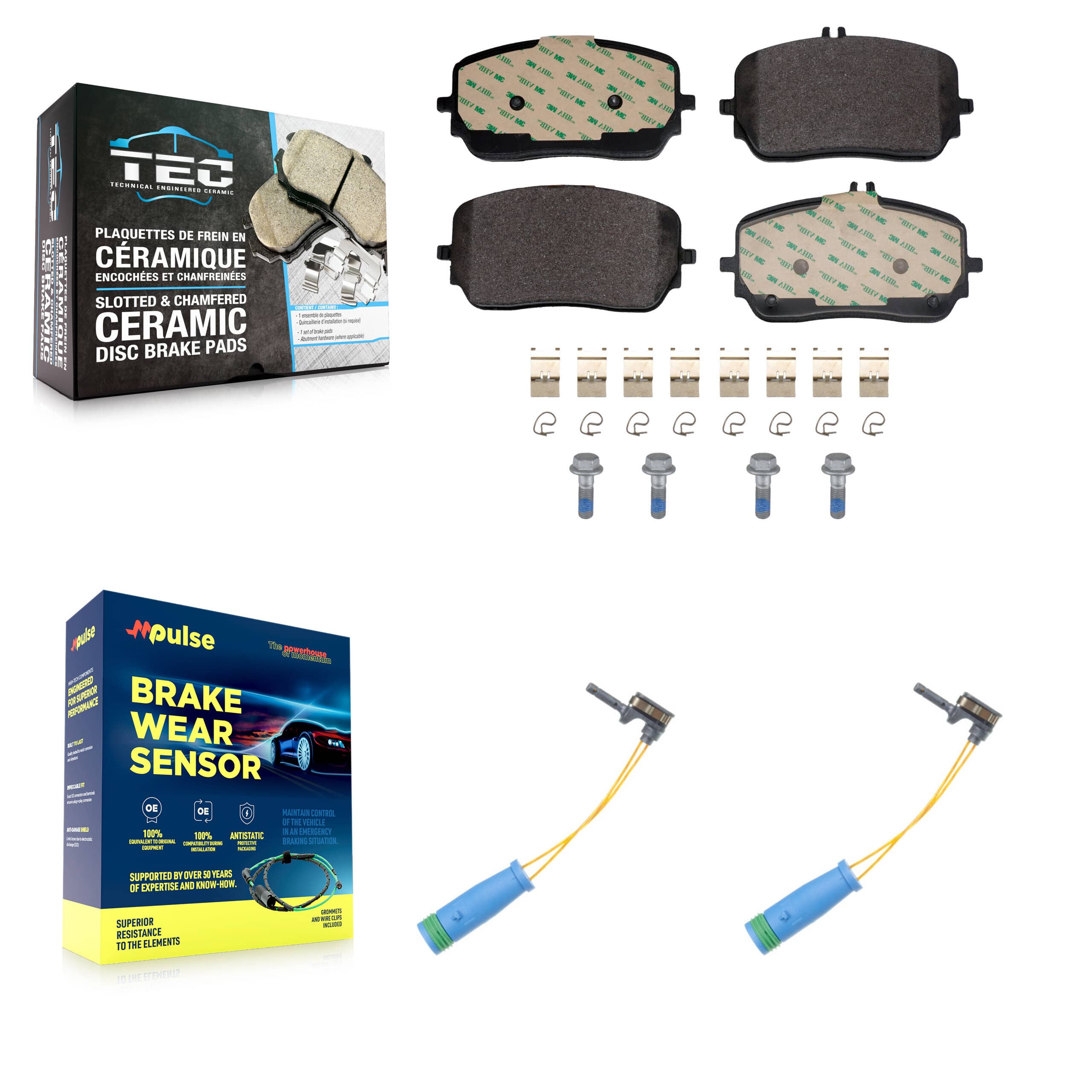 TEC - KTW-101698 - Front Disc Brake Pad Kits