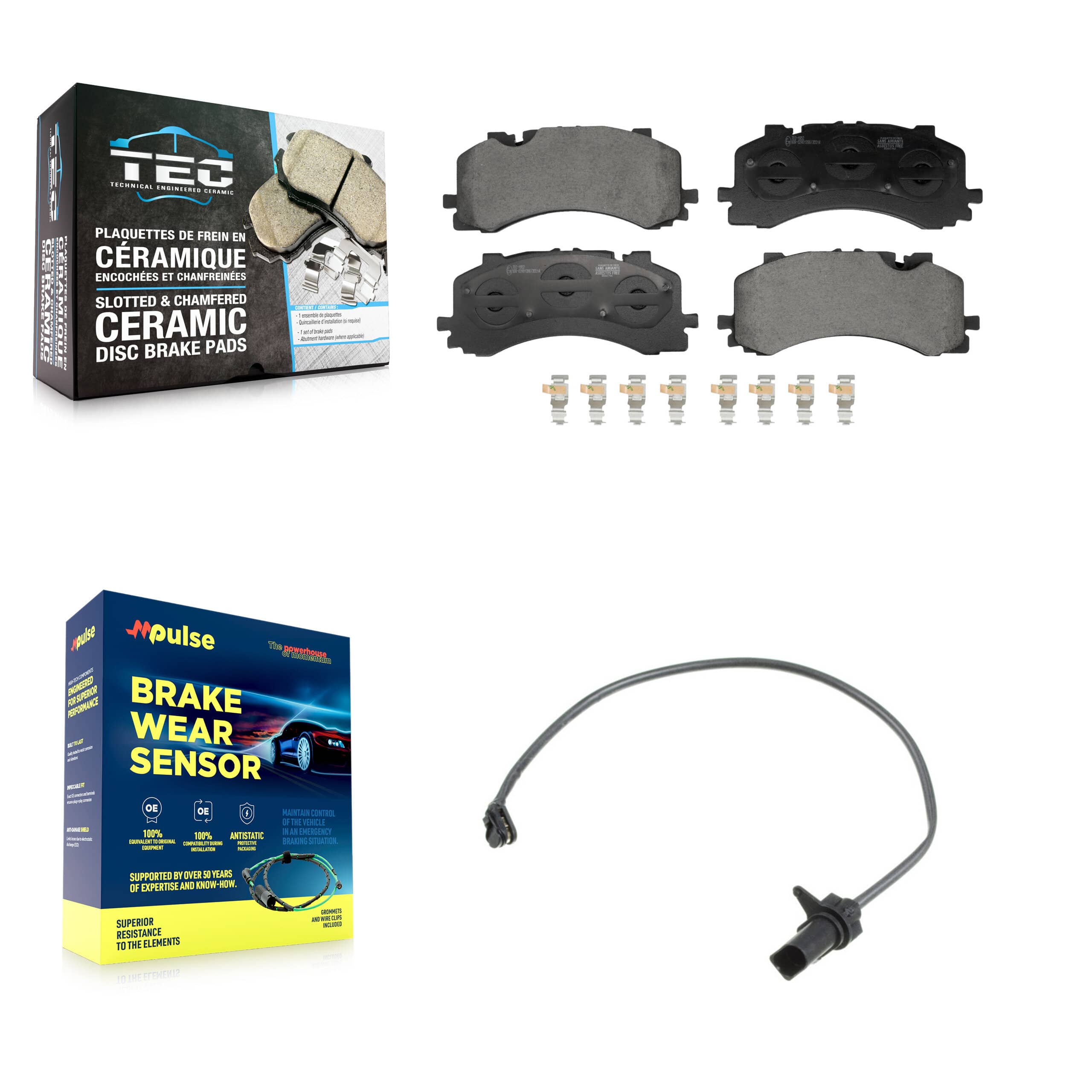 TEC - KTW-101710 - Front Disc Brake Pad Kits