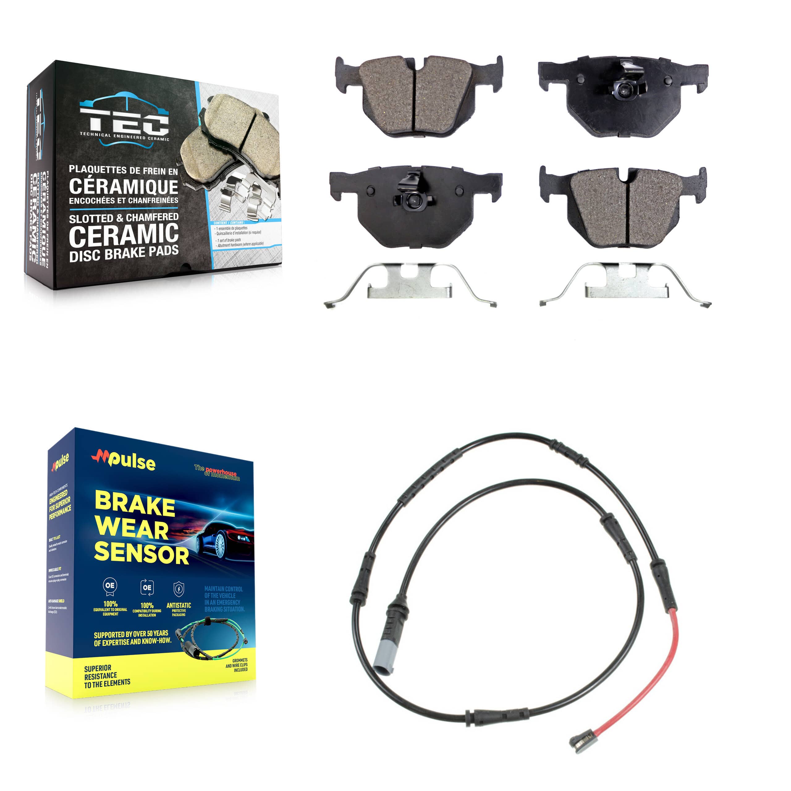 TEC - KTW-101838 - Rear Disc Brake Pad Kits