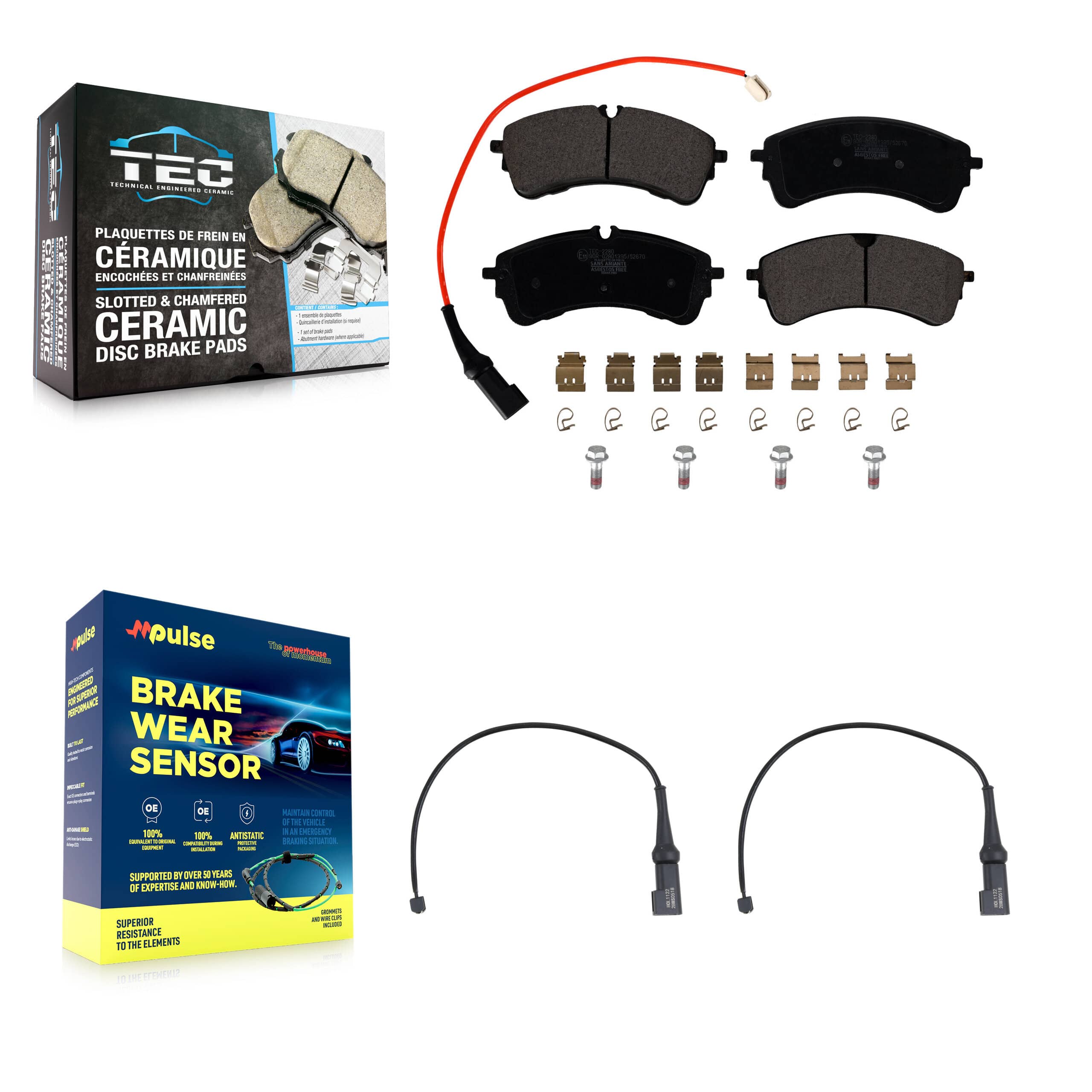TEC - KTW-101843 - Rear Disc Brake Pad Kits