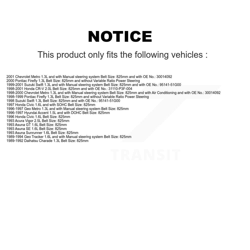 Bando - BAN-4PK825 - Air Conditioning Accessory Drive Belt image 2