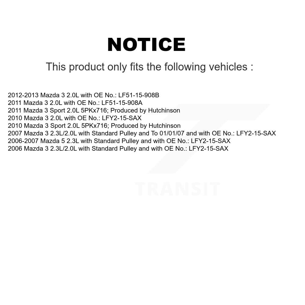 Bando - BAN-5PK691F - Air Conditioning Accessory Drive Belt image 2