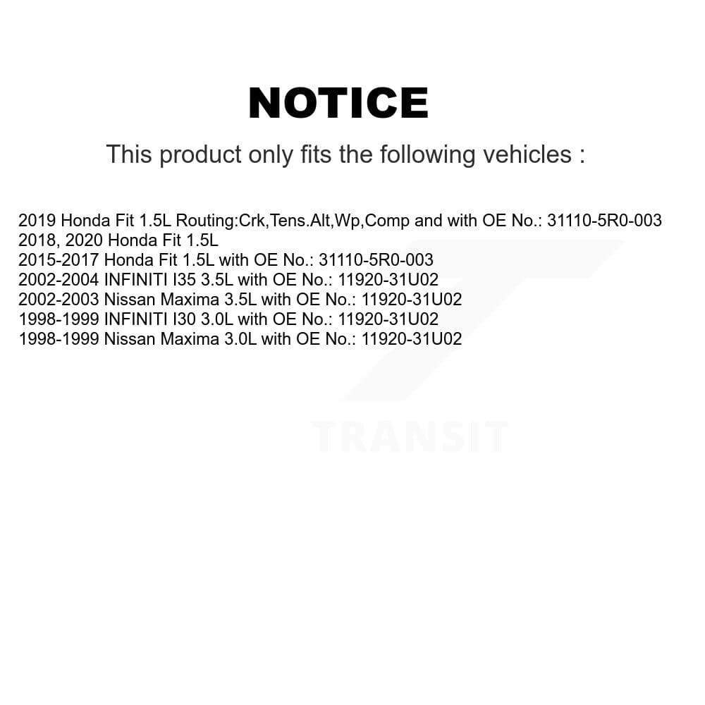 Bando - BAN-6PK1095 - Alternator and Air Conditioning Accessory Drive Belt image 2