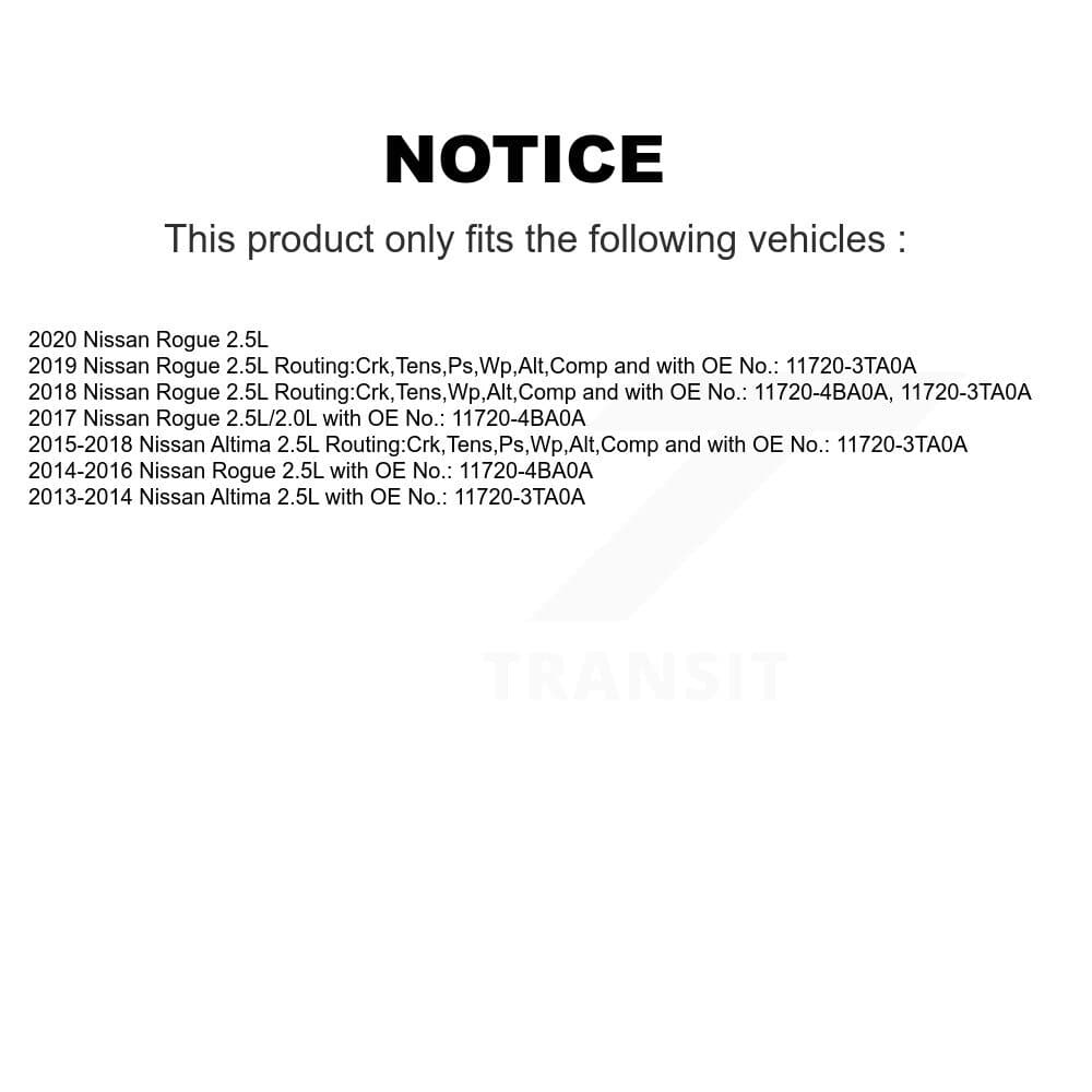 Bando - BAN-6PK1429A - Water Pump, Alternator, Air Conditioning and Power Accessory Drive Belt image 2