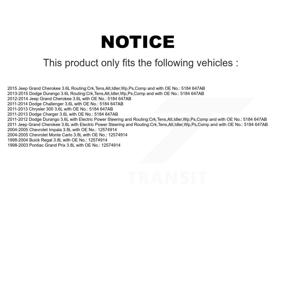Bando - BAN-6PK1685 - Water Pump, Alternator, Air Conditioning and Power Accessory Drive Belt image 2